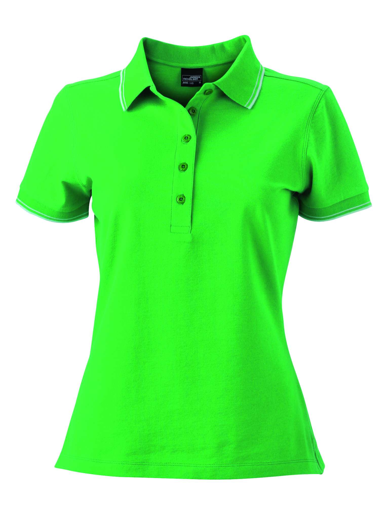 Poloshirt mit Kontraststreifen für Damen