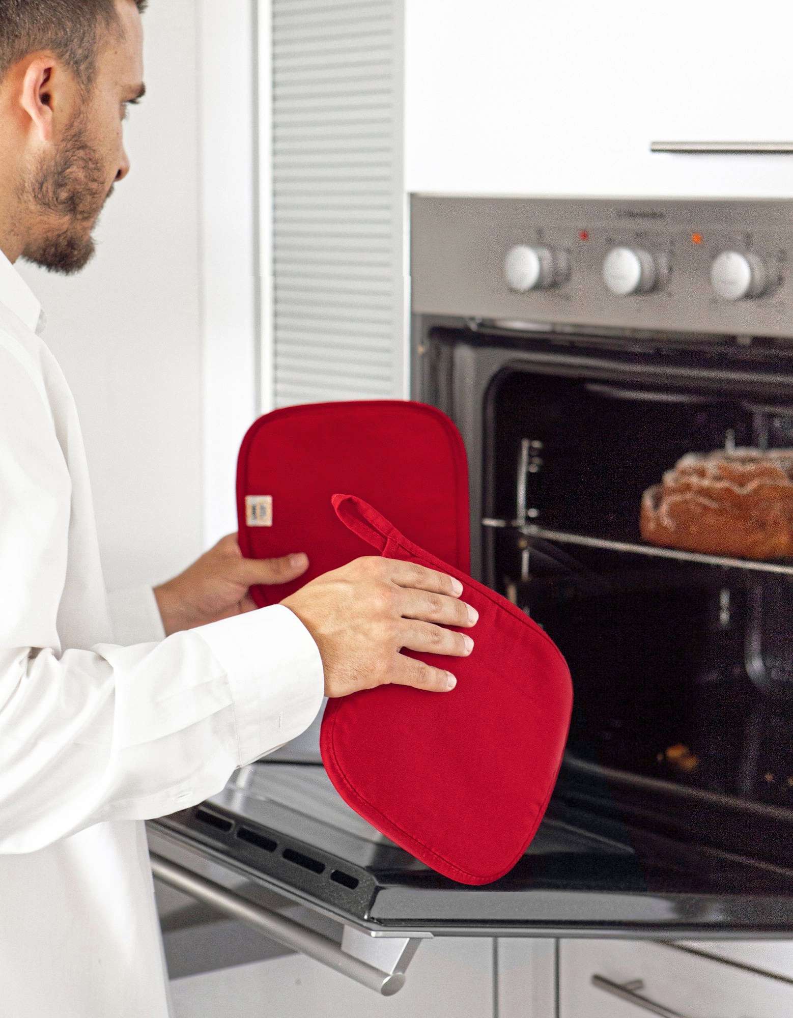 Link Kitchen Wear Hitzebeständige Topflappen 20x20 cm, Yellow 20 x 20 cm, X1006