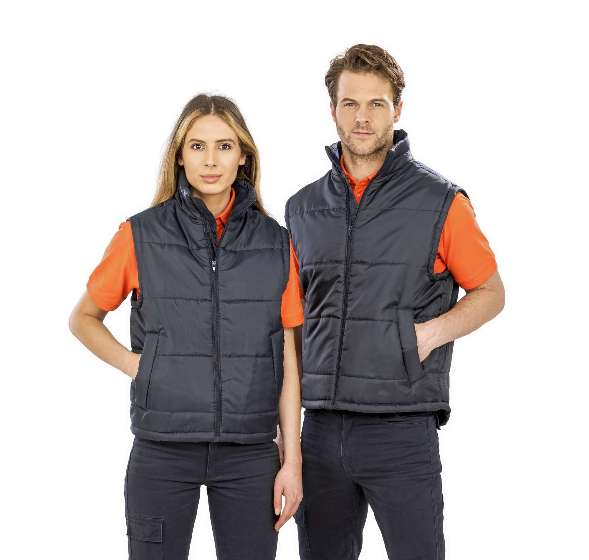 Wasserabweisender Bodywarmer mit Reißverschluss