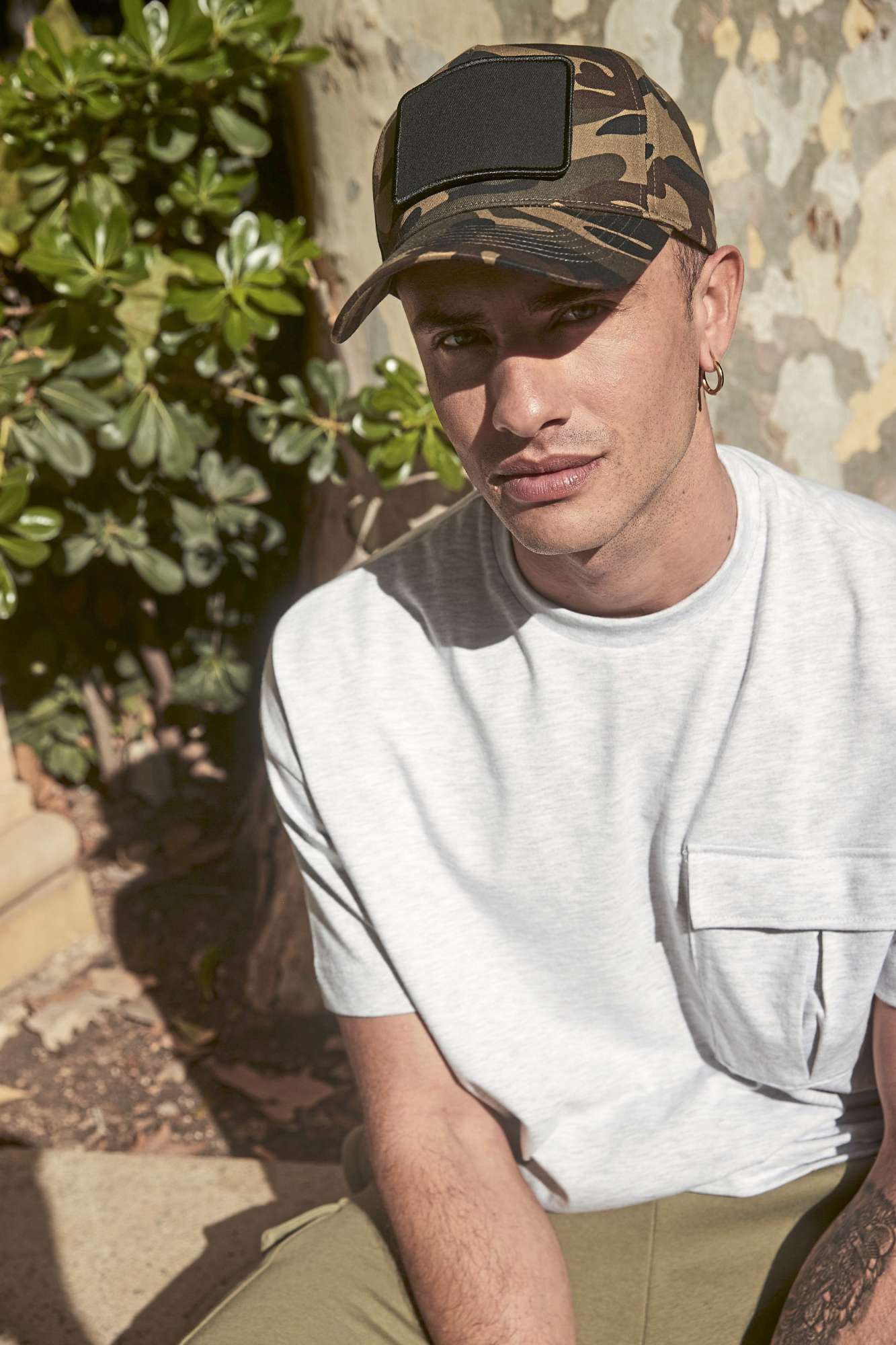5-Panel Cap mit abnehmbarem Patch