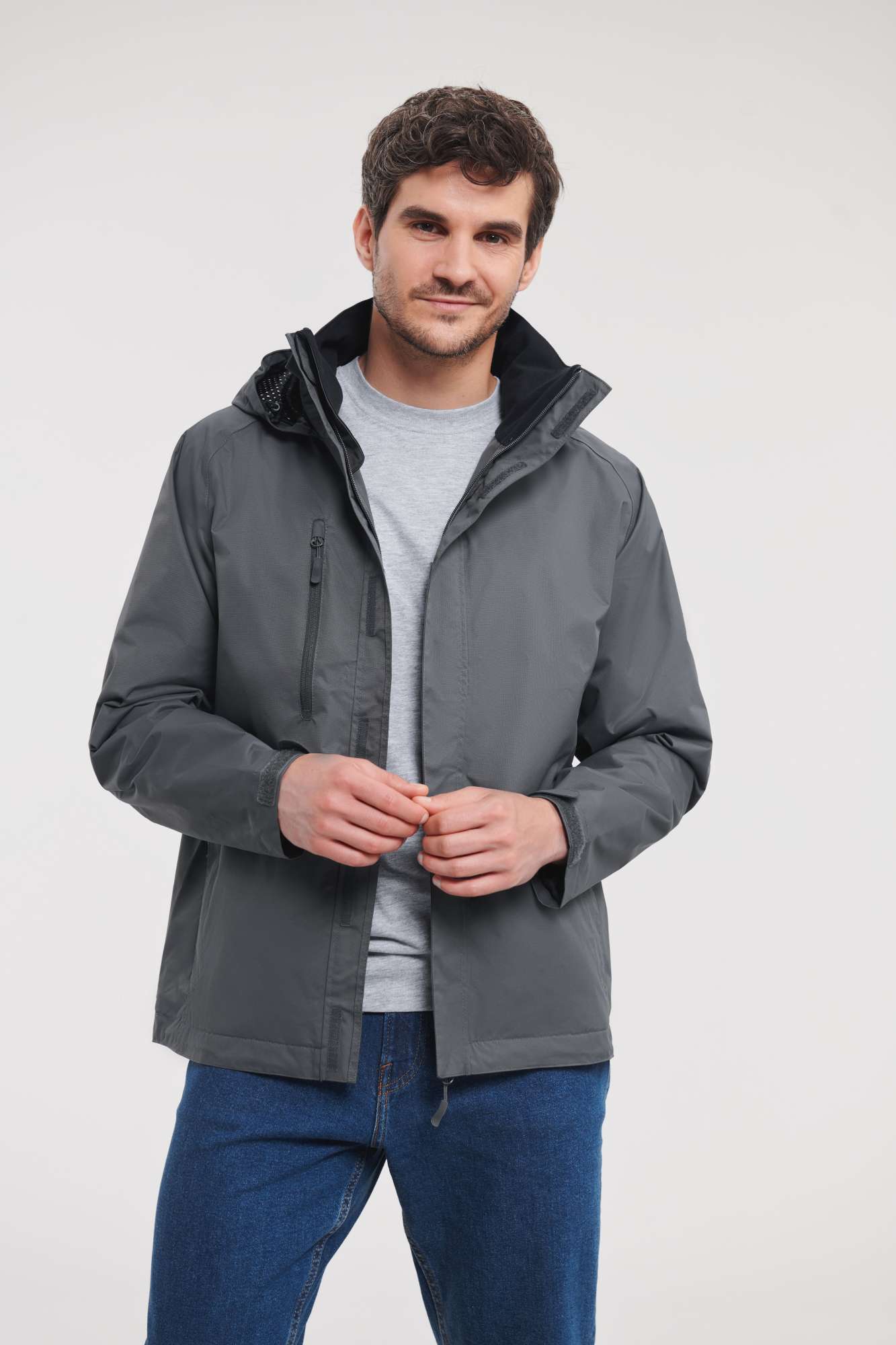 Nylon Taslon Jacke mit Kapuze