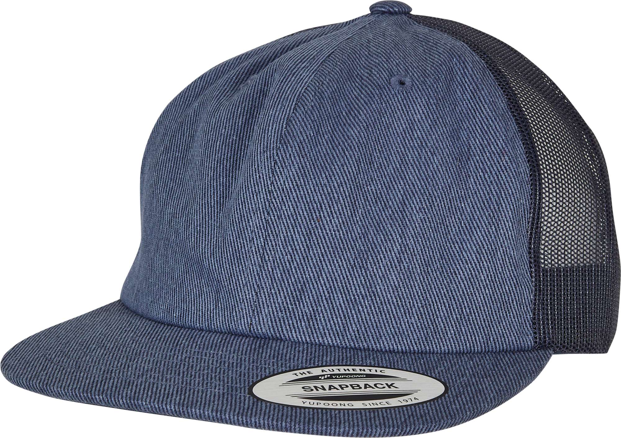 FLEXFIT Denim Trucker Cap mit Mesh