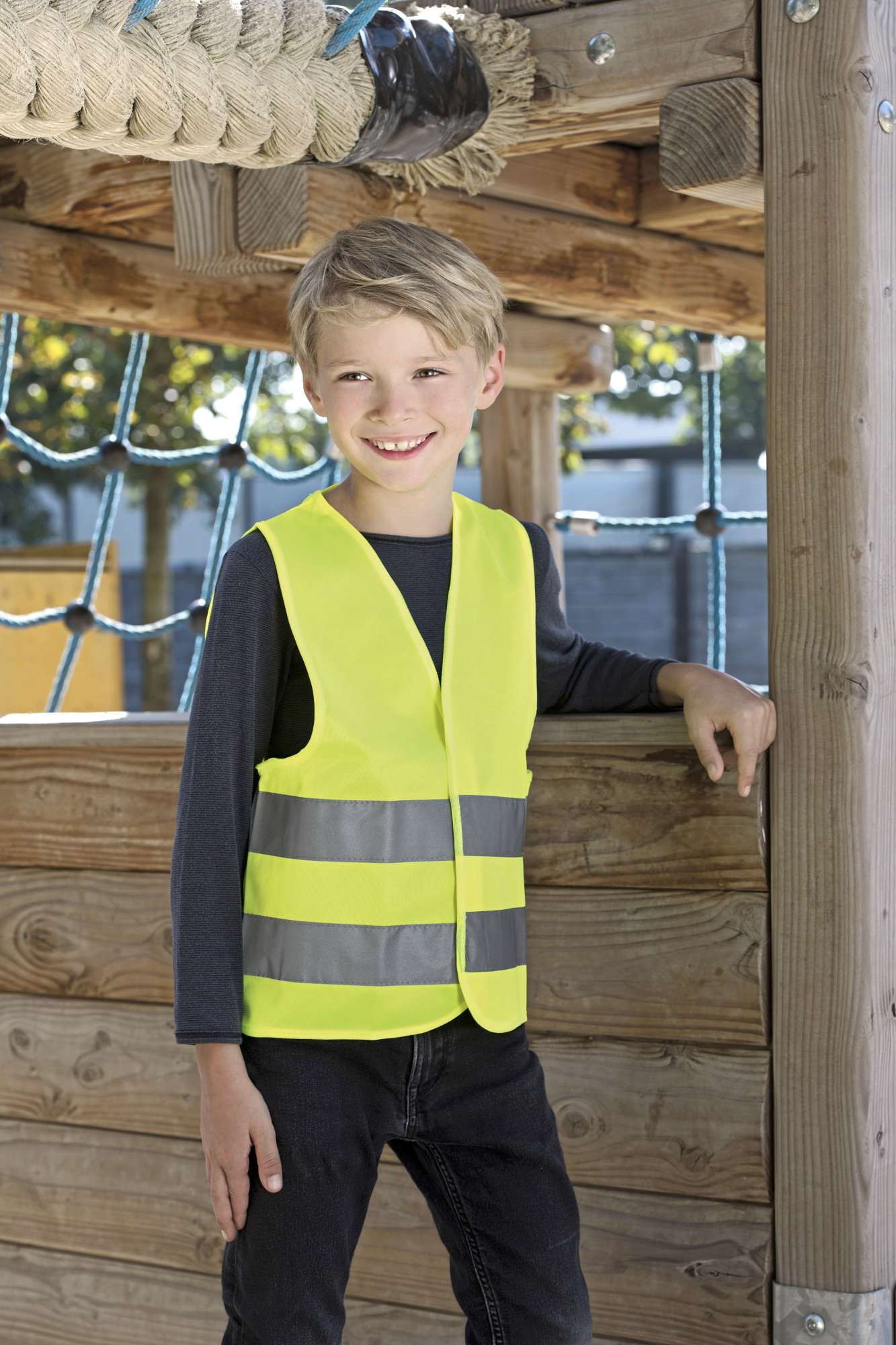 Sicherheitsweste Kinder mit Reflektorstreifen