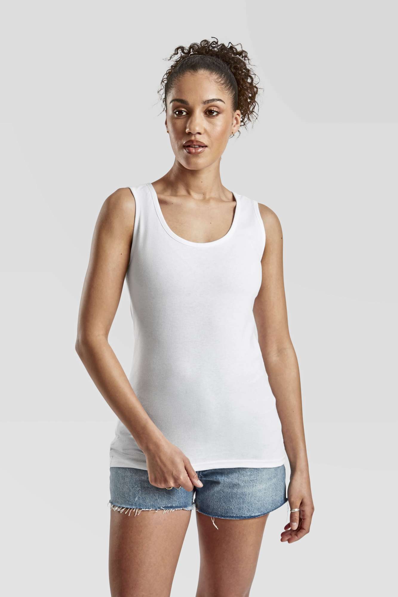Fruit of the Loom Valueweight Weste Slim-Schnitt für Damen, Black XS, F262