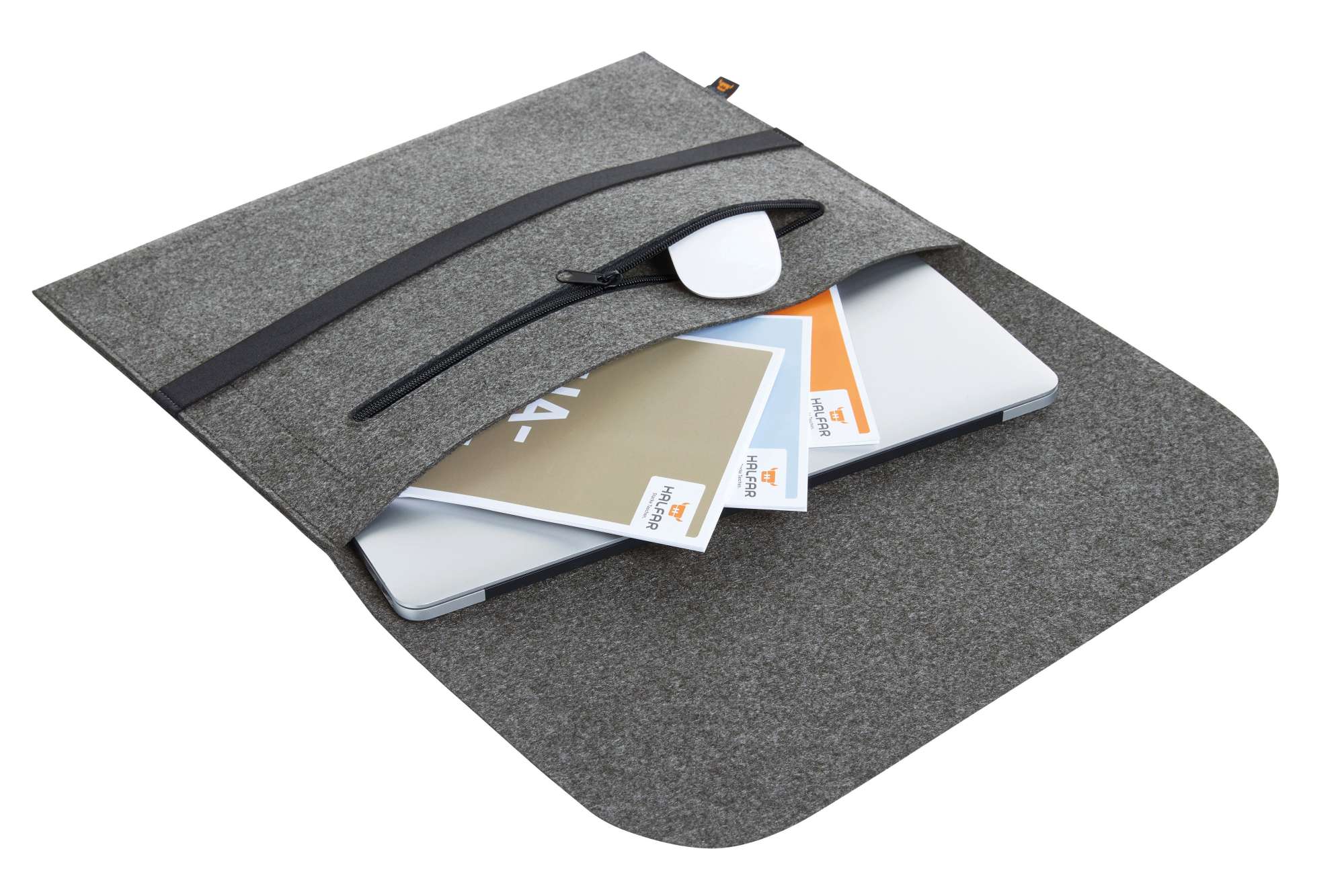 Filzhülle für Laptop mit Reißverschluss