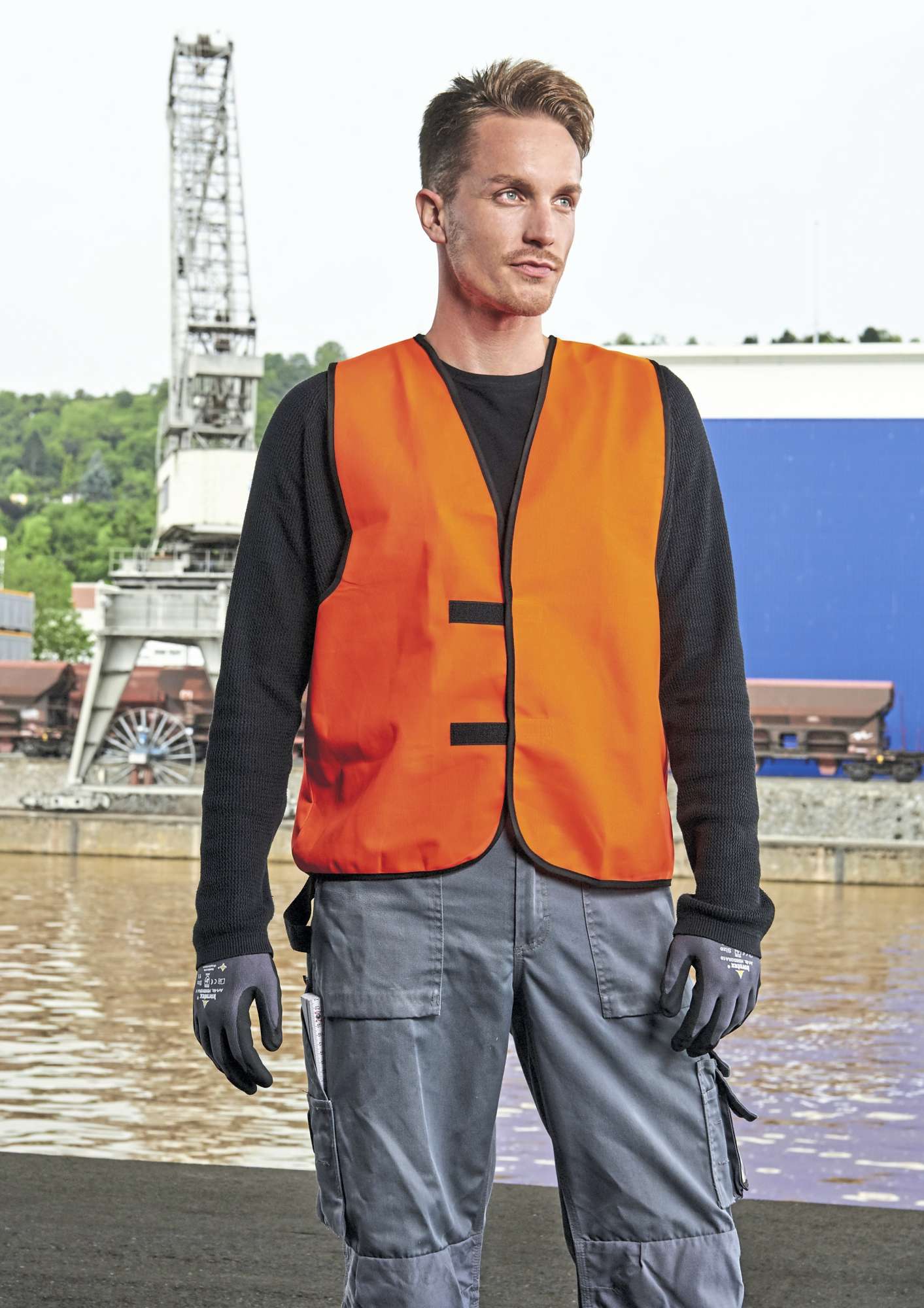 Korntex Promotion-Weste Leipzig, 100% Polyester, Black XL, KX501