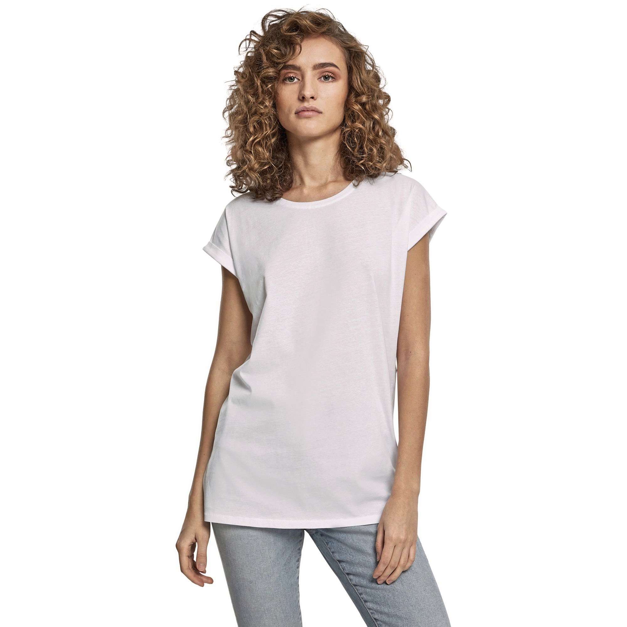 Bio-Baumwoll T-Shirt mit Schulteransatz
