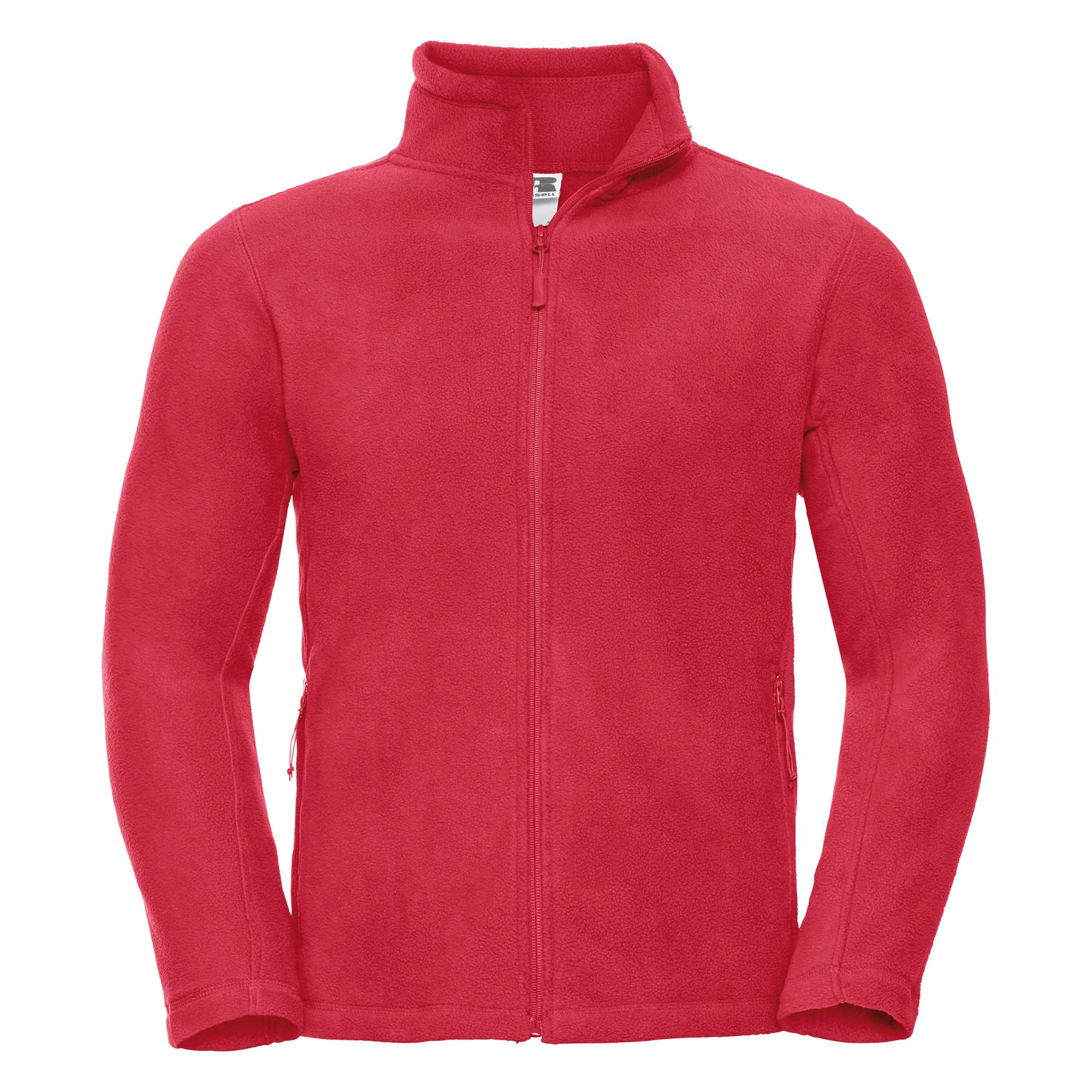 Fleecejacke mit Kadettkragen und Reißverschlüssen
