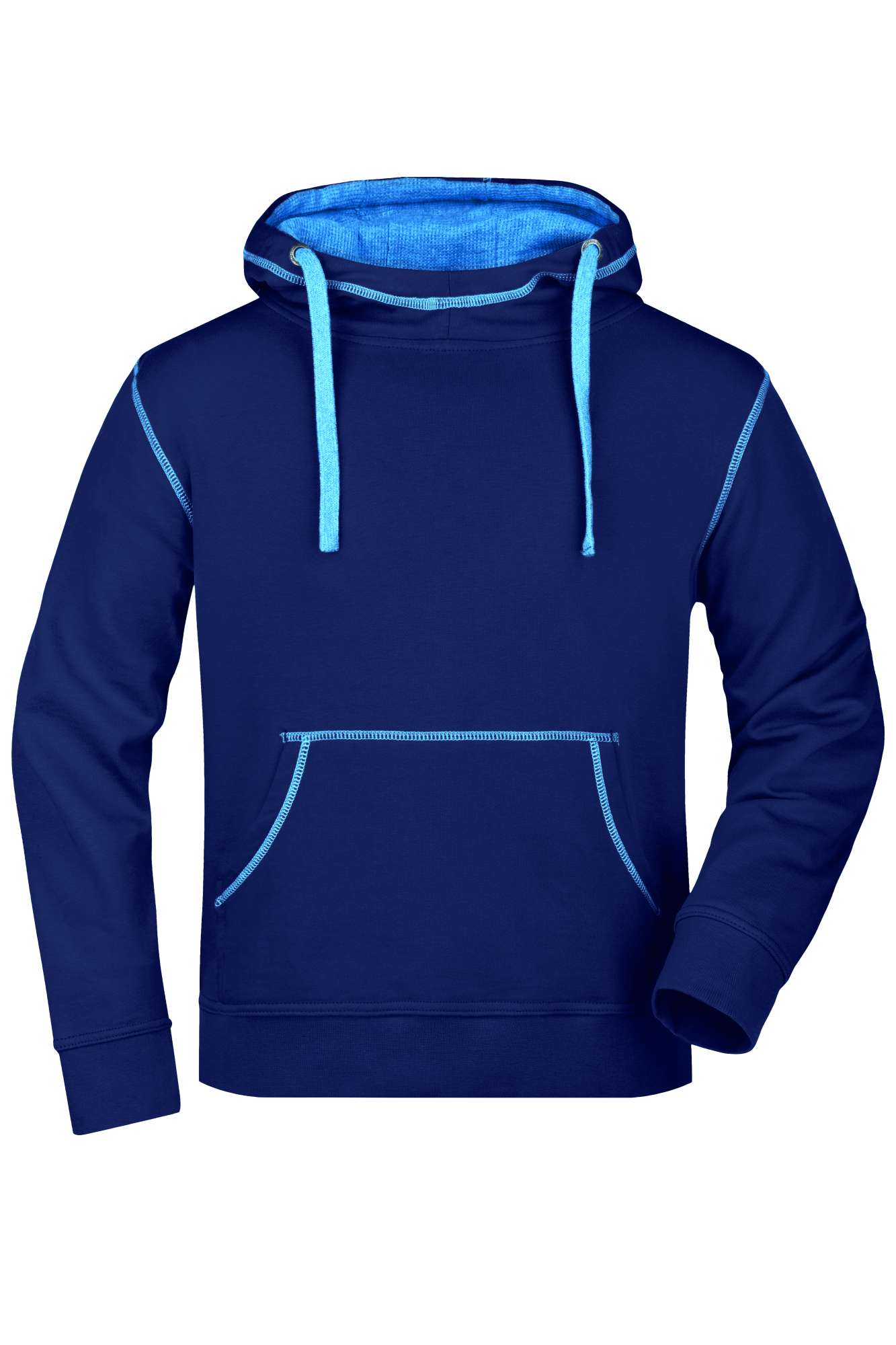 Kapuzen-Sweatshirt mit Kontrastnähten für Herren