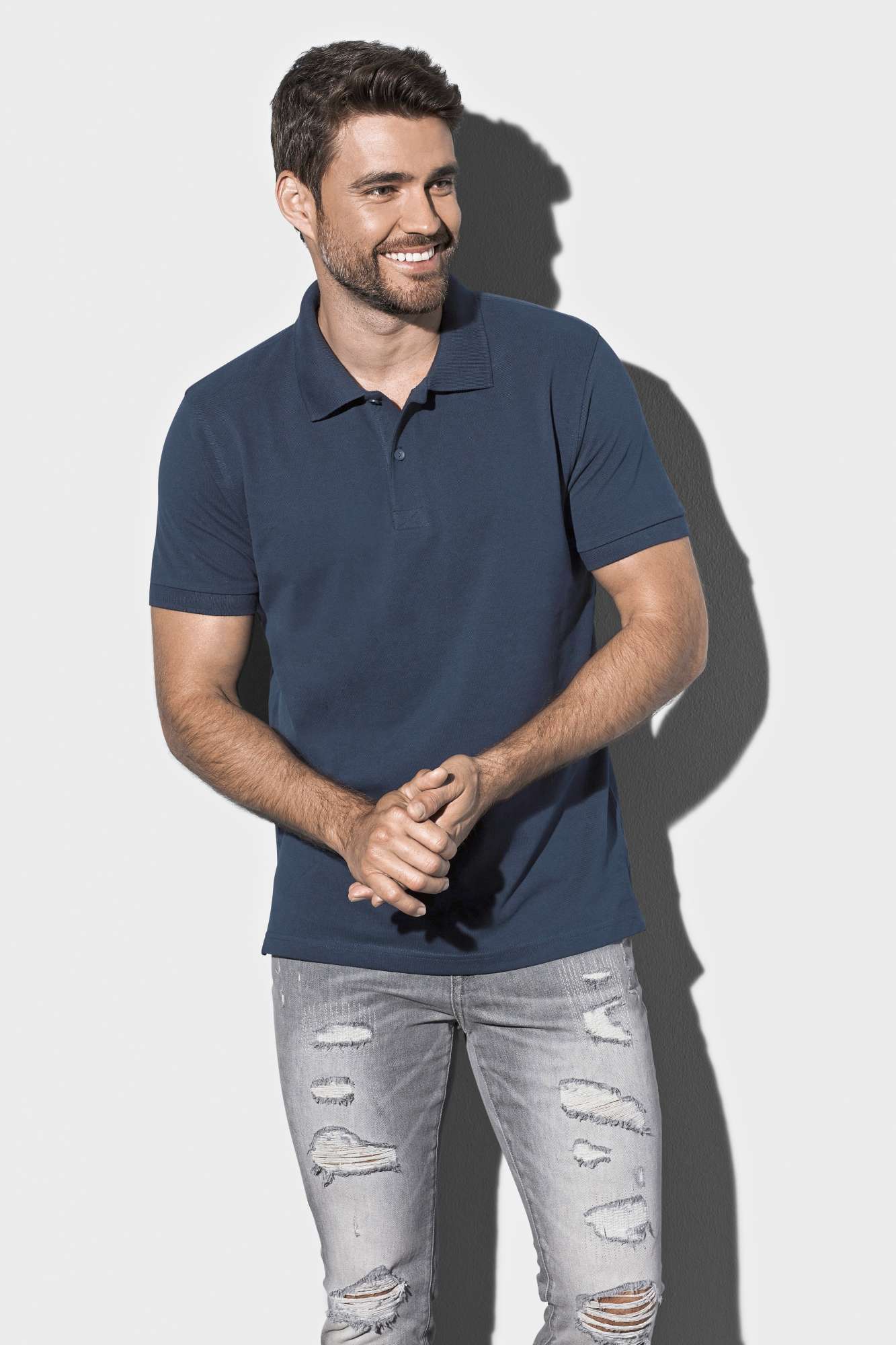 Stedman Henry Polo aus Baumwolle mit Schlitzen