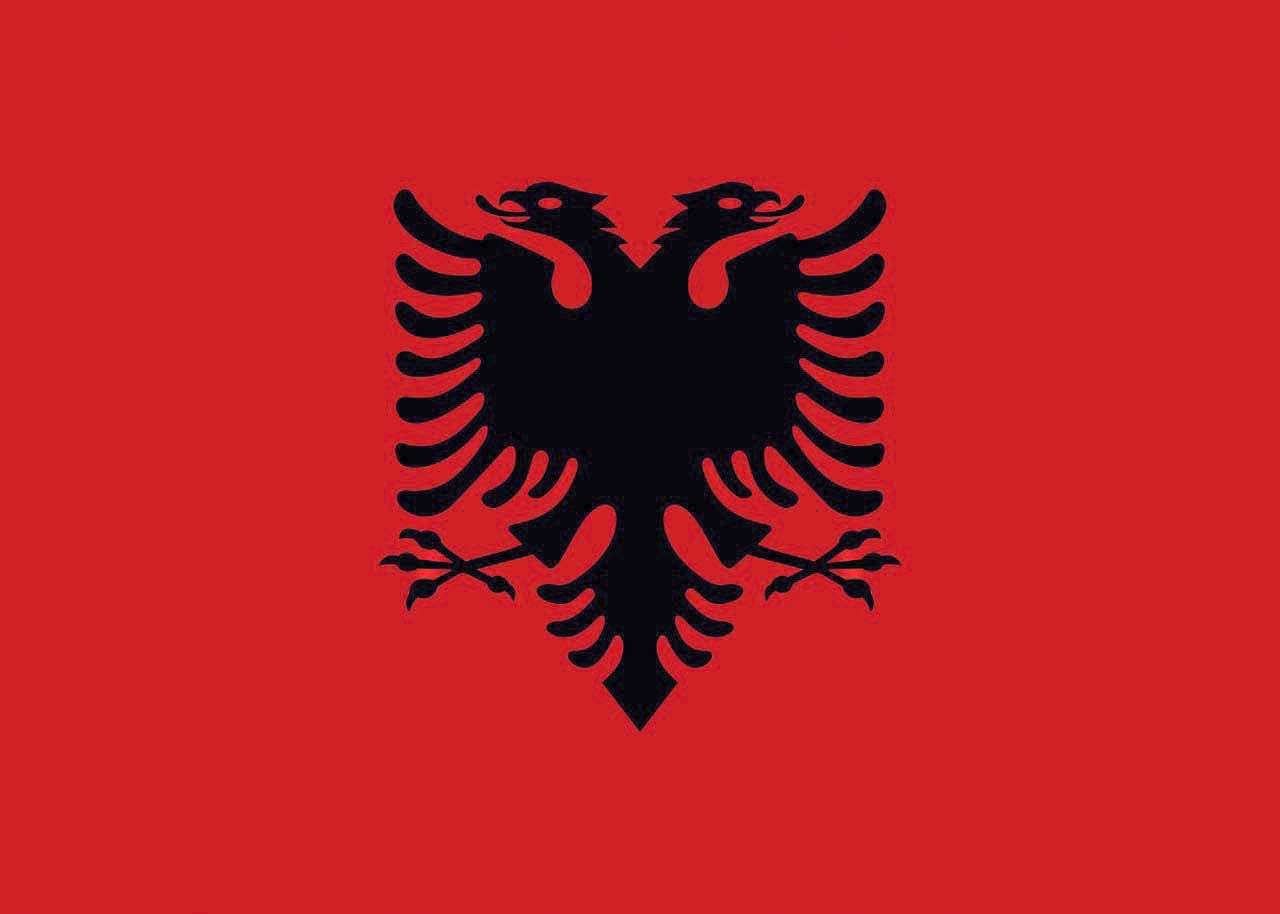 Albanien Fahne 90x150 cm Polyester