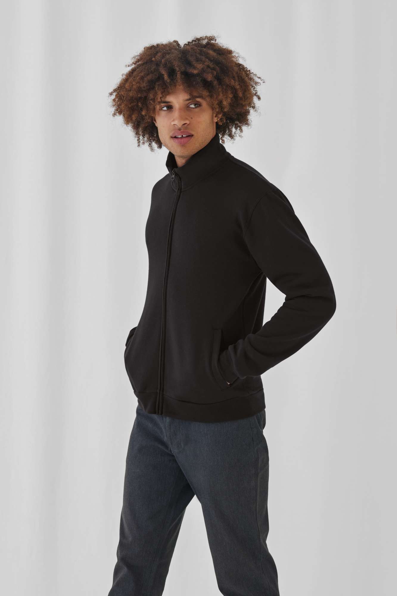 ID.206 Sweatjacke 50/50 mit Reißverschluss