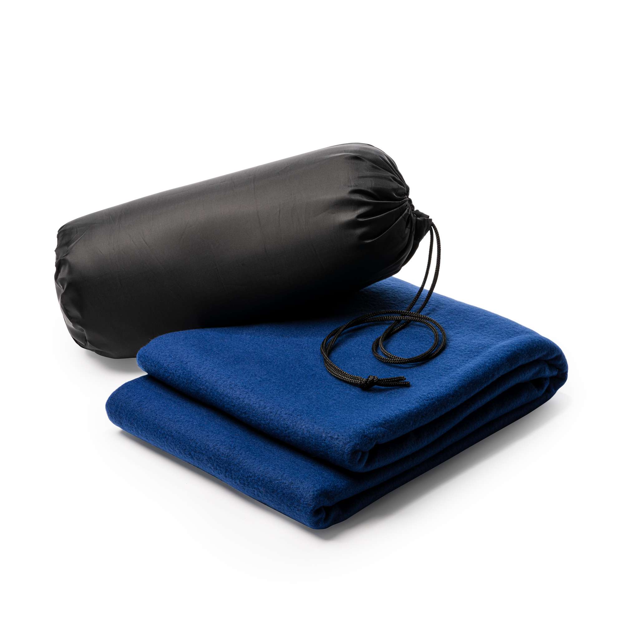 Stamina Fleece Decke Brandon mit Tasche, Black 02 120 x 150 cm, RY5624