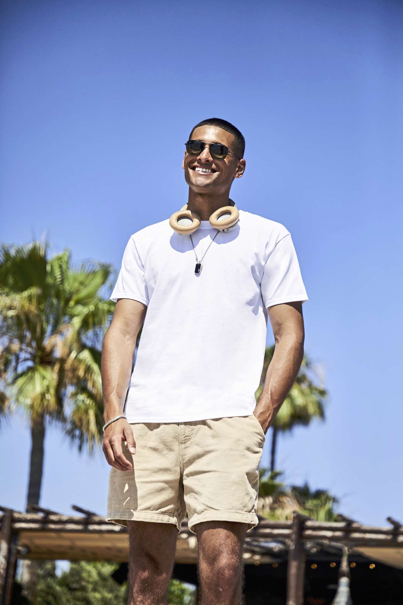 Heavy Cotton T-Shirt mit Rundhalsausschnitt