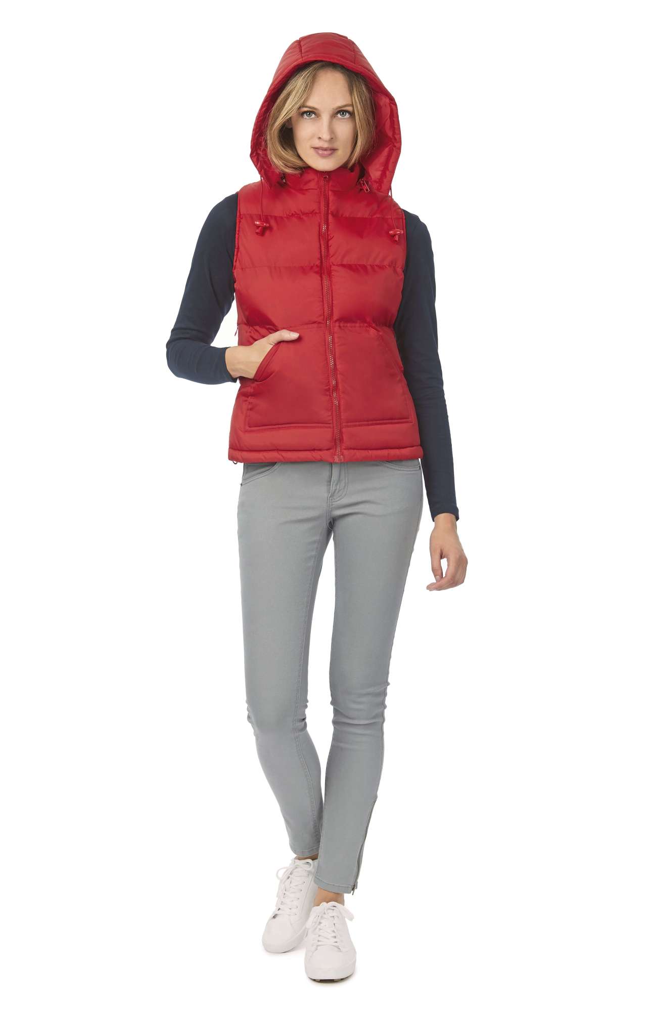 Feminine Nylon-Taft Weste Zen+