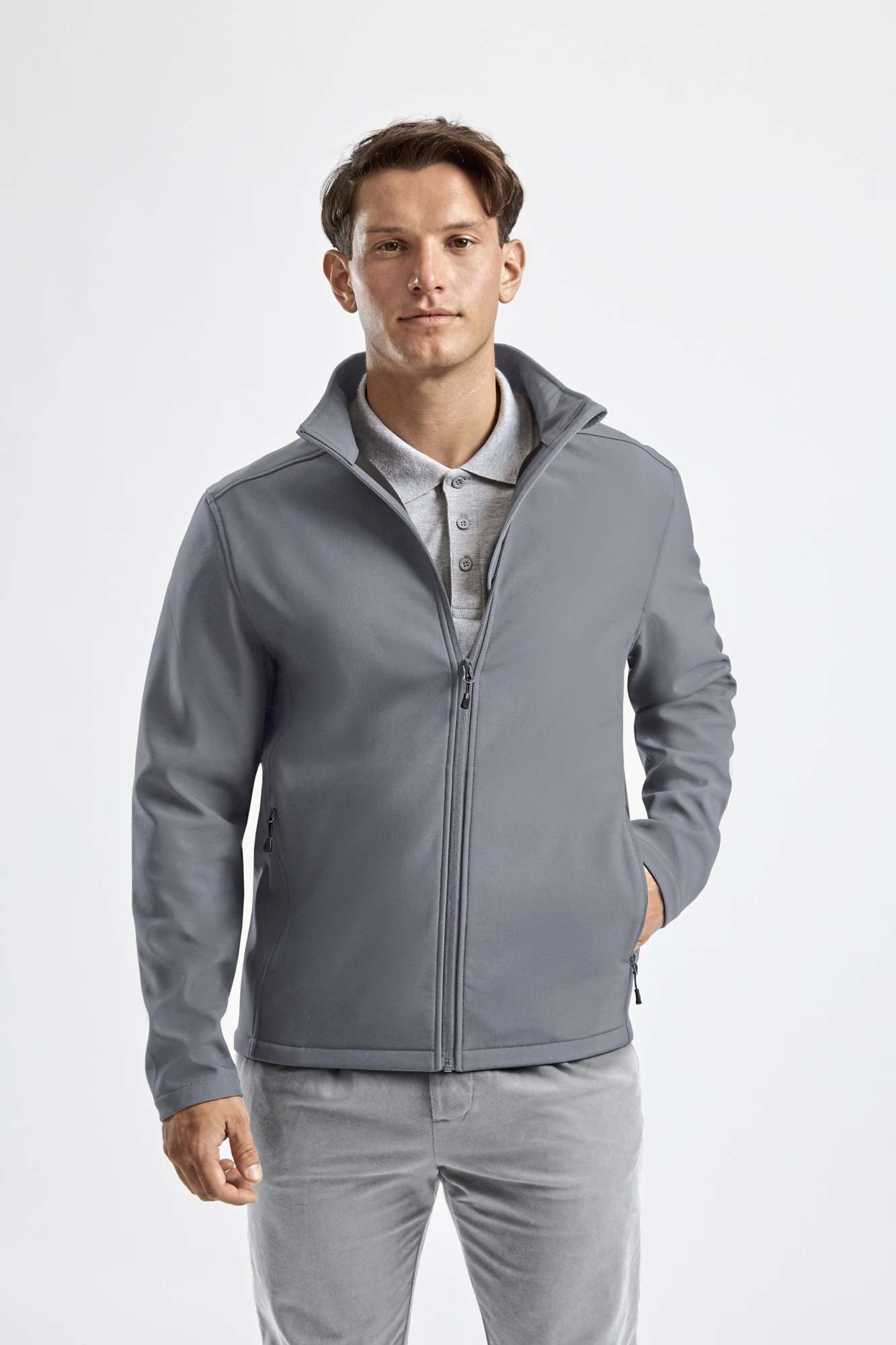 Wasserabweisende Softshell-Jacke mit Fleecefutter