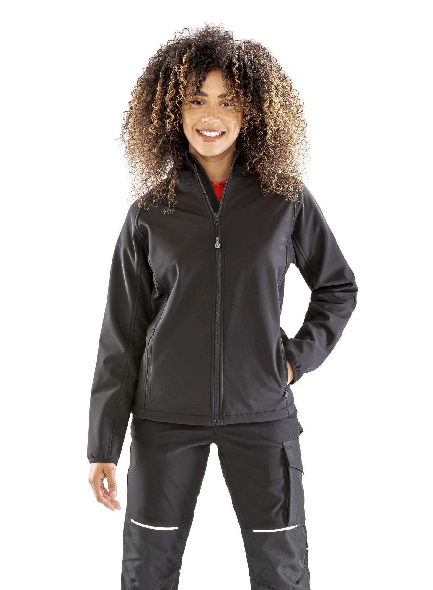 Softshell-Jacke aus Recyclingmaterial für Damen