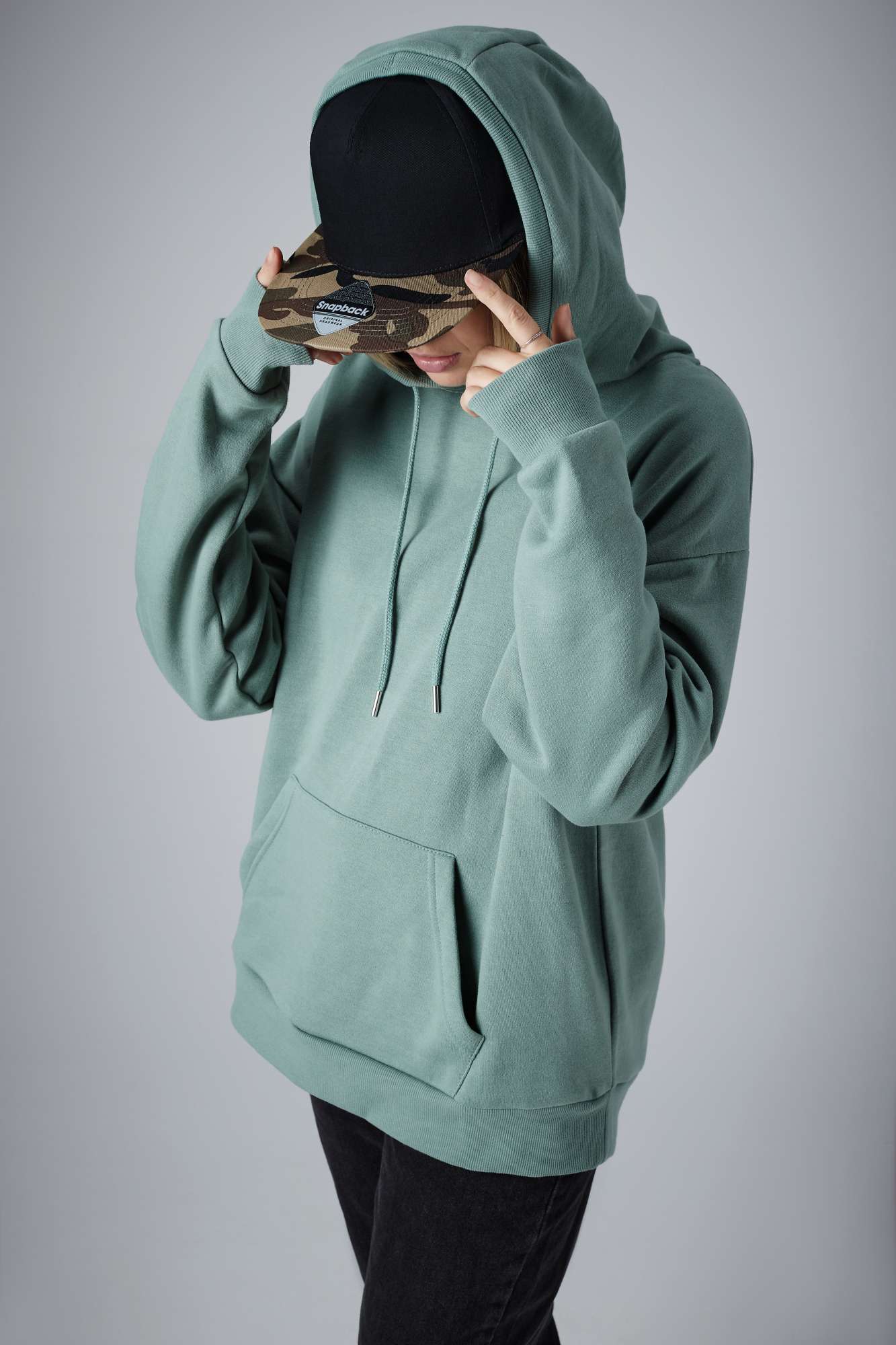 Camo Snapback Cap mit Fünf-Segmenten-Design