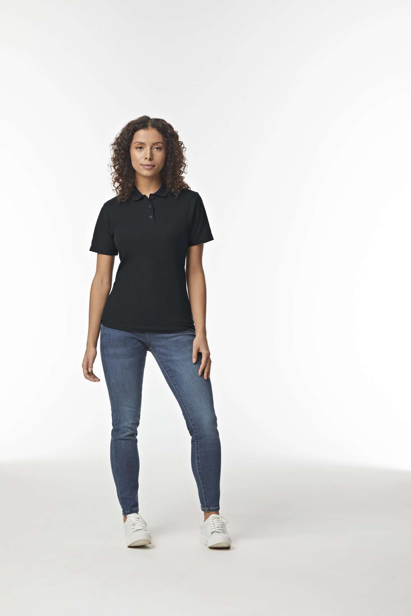 Piqué Polo mit Taillierung für Damen