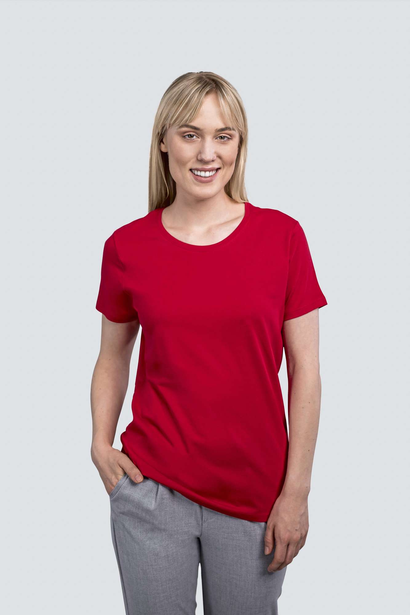 Luxury Rundhals T-Shirt Bio-Baumwolle für Damen