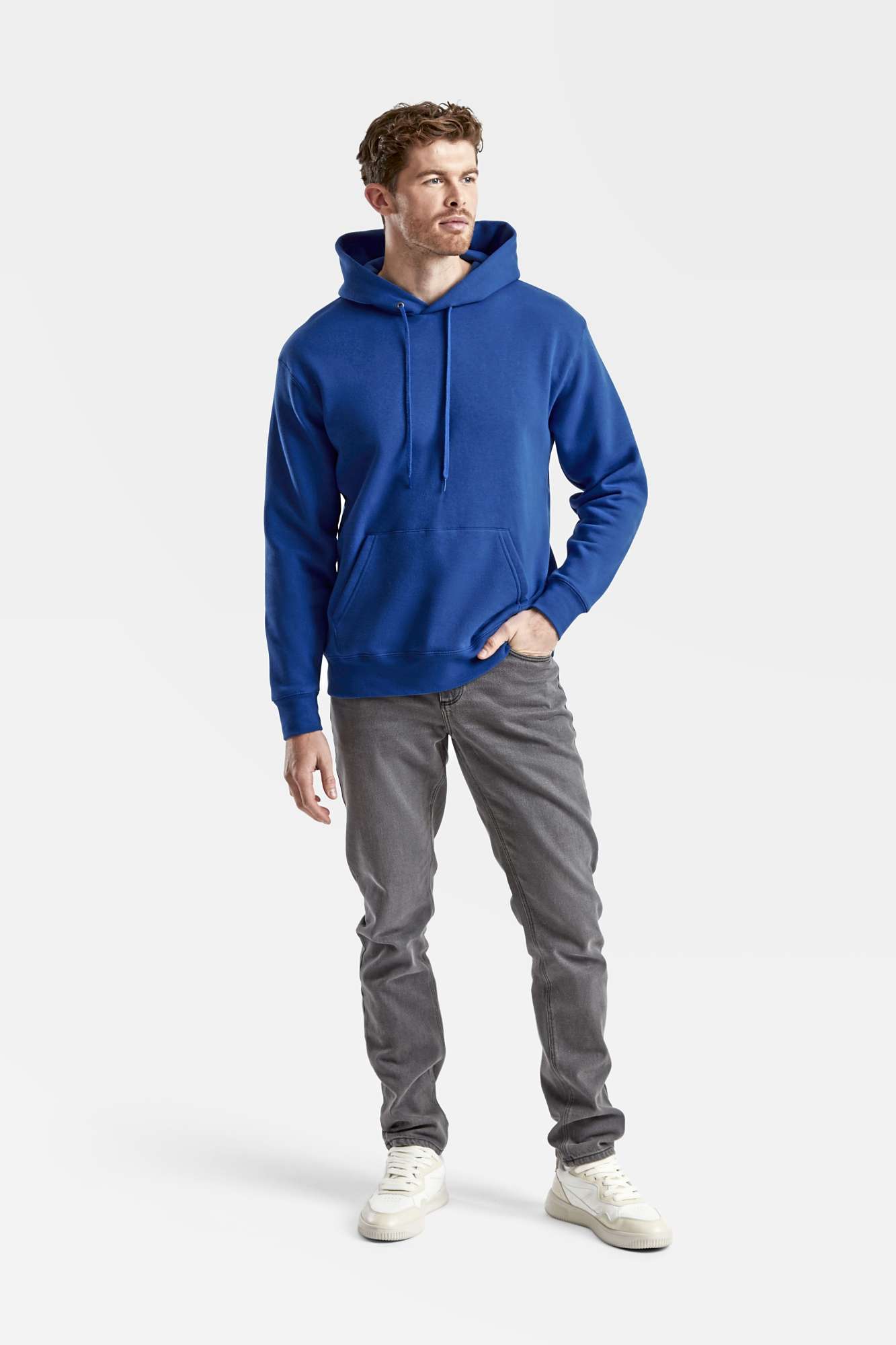 Fruit of the Loom Premium Kapuzensweat mit Kängurutasche, Charcoal (Solid) S, F421N