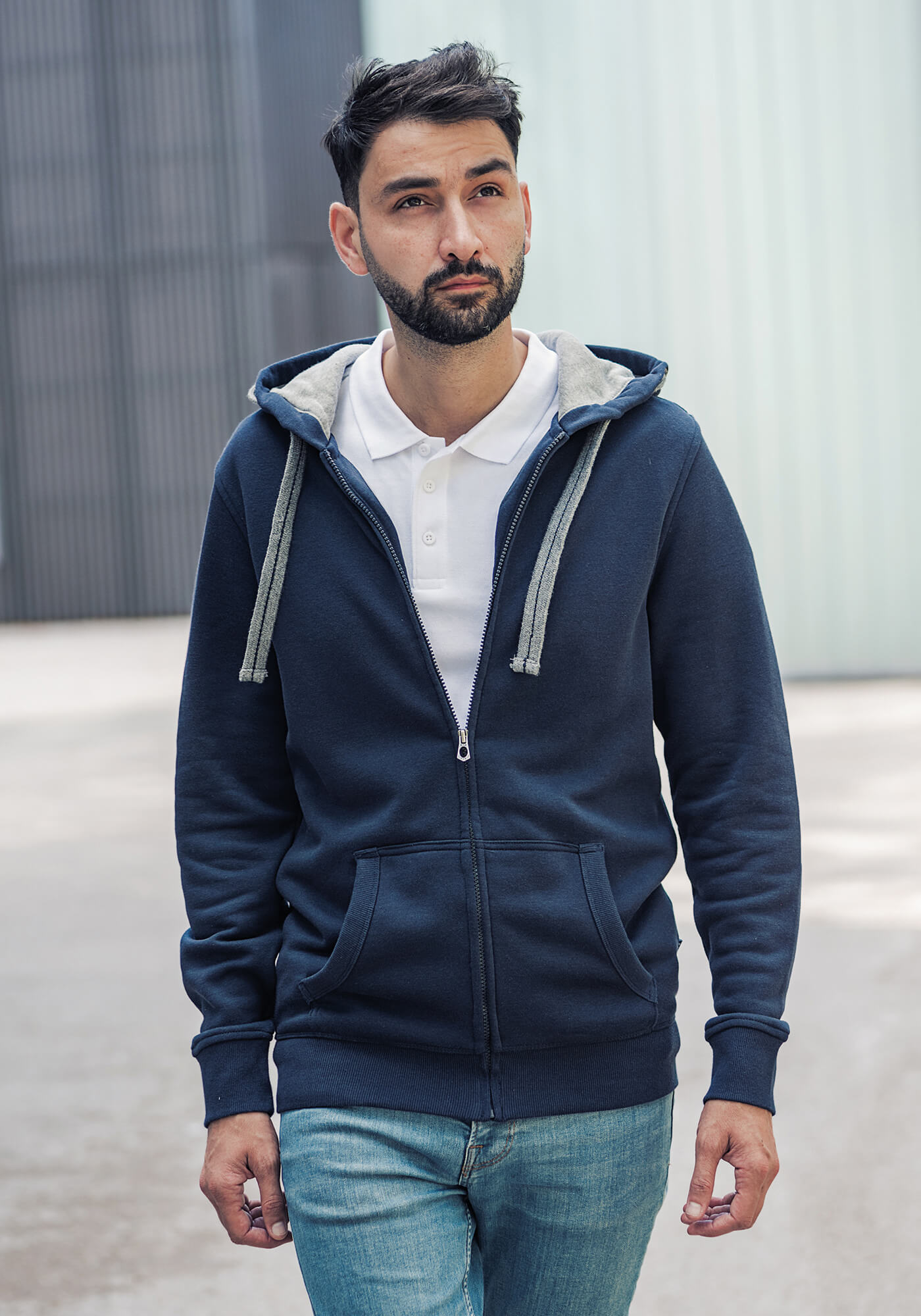 Herren Kapuzenjacke Basic Heavy