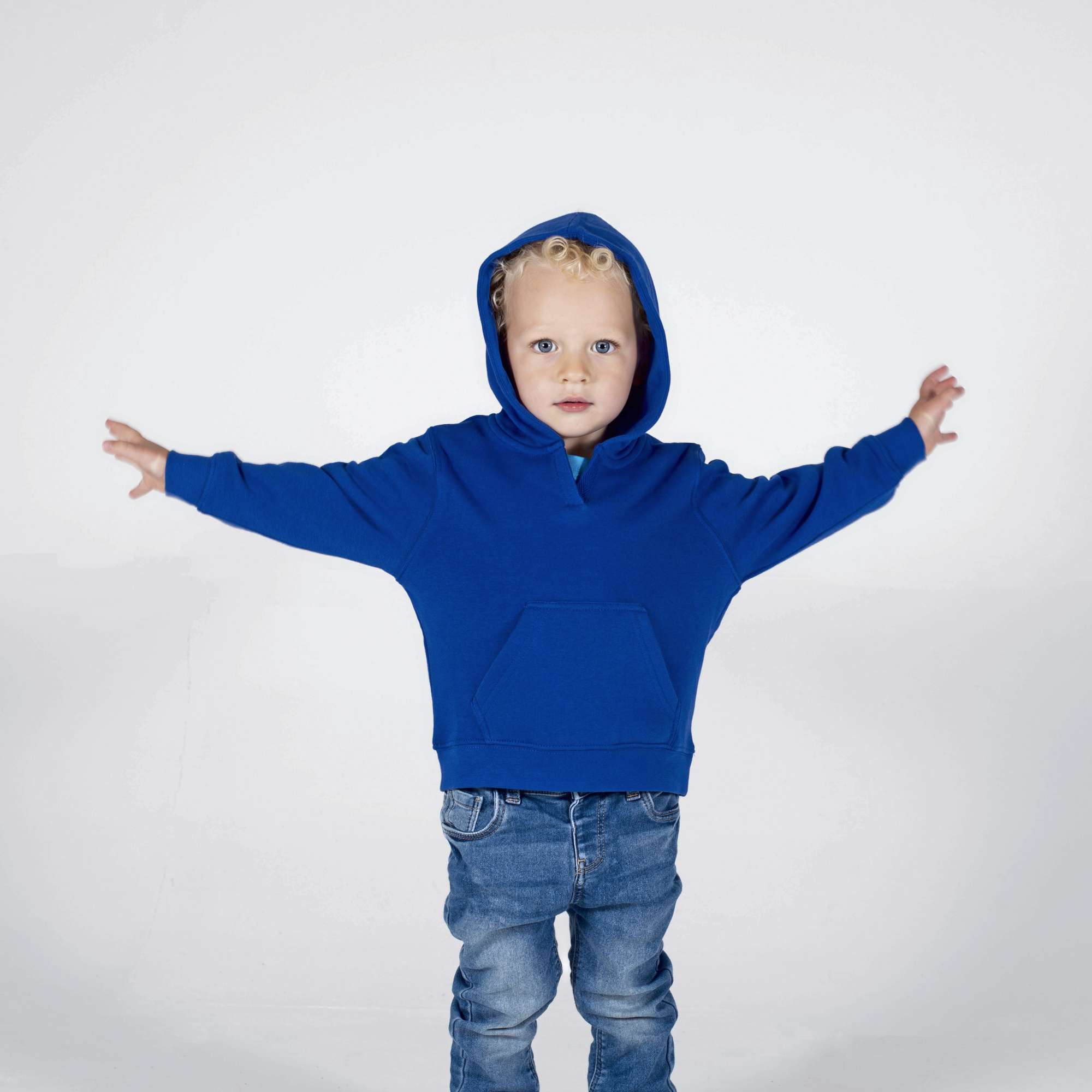Kapuzen-Sweatshirt mit Knopfleiste für Kinder