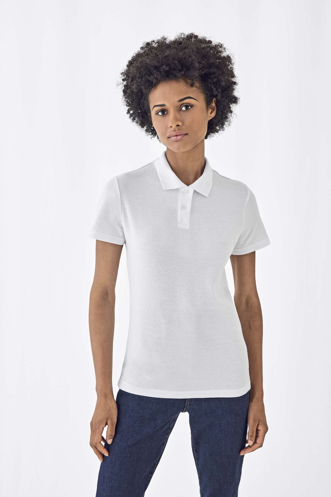 Poloshirt ID.001 aus Baumwolle für Damen