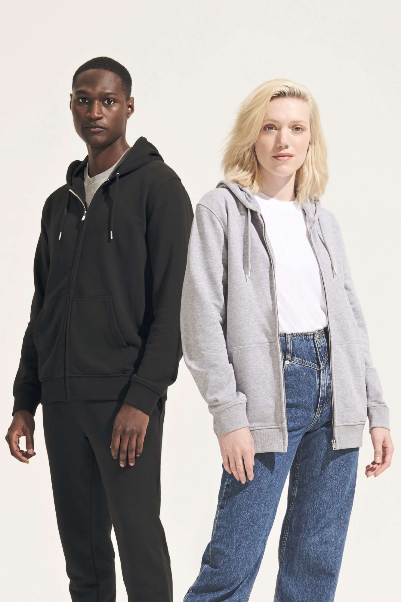 Bio-Baumwoll Full-Zip Hoodie Calipso