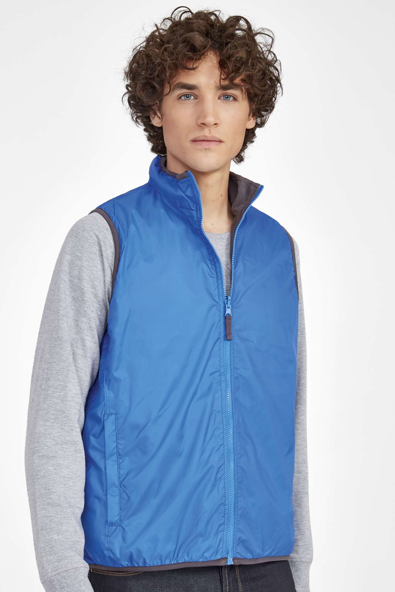 Wendbarer Bodywarmer mit Fleece-Futter