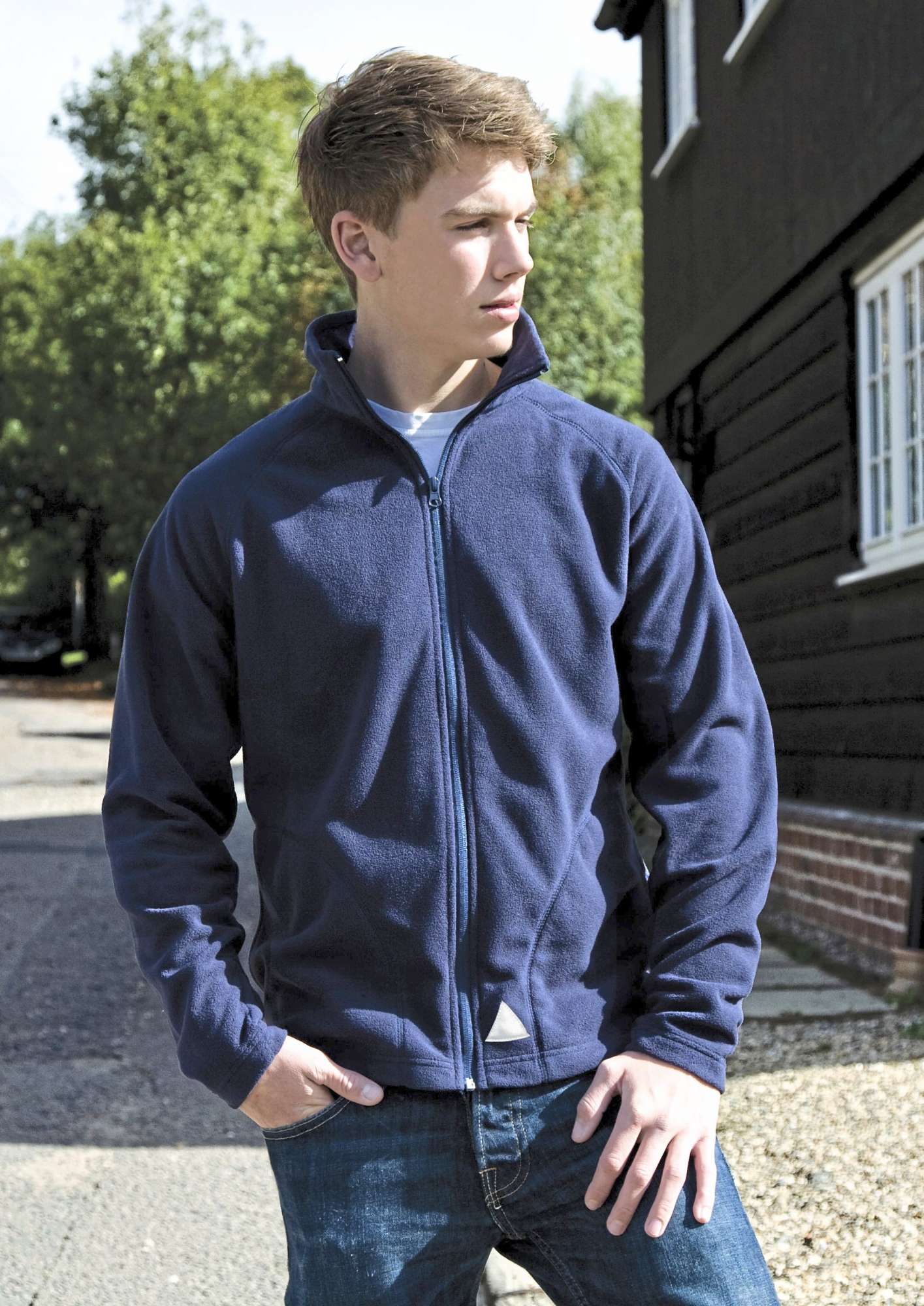 Result Core Microfleece Jacke für Kinder, 200g/m², Navy XL (12-14), RT114Y