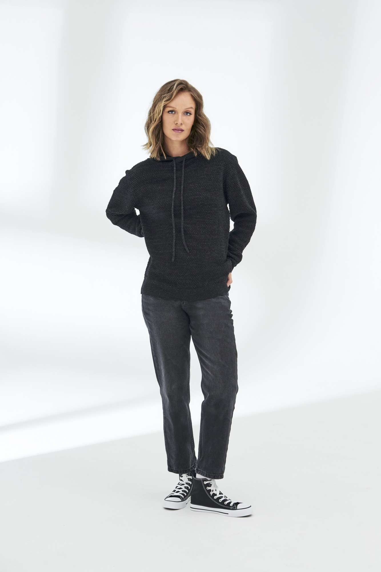 Iguazu Nachhaltiger Strick-Hoodie