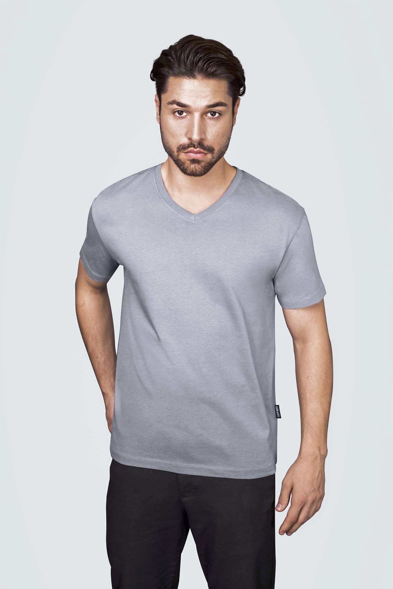 V-Ausschnitt T-Shirt Bio-Baumwolle für Herren