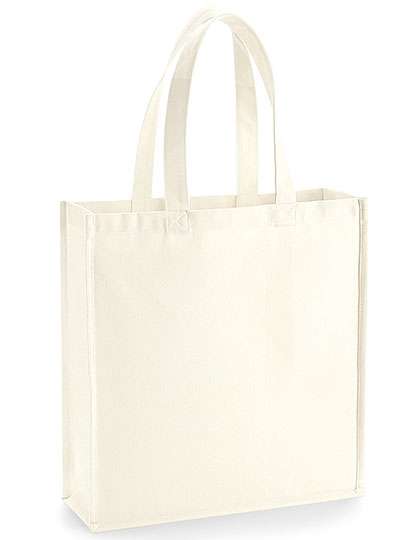 Westford Mill Baumwoll-Canvas Tasche mit langen Griffen, Natural 39 x 42 x 13 cm, WM600