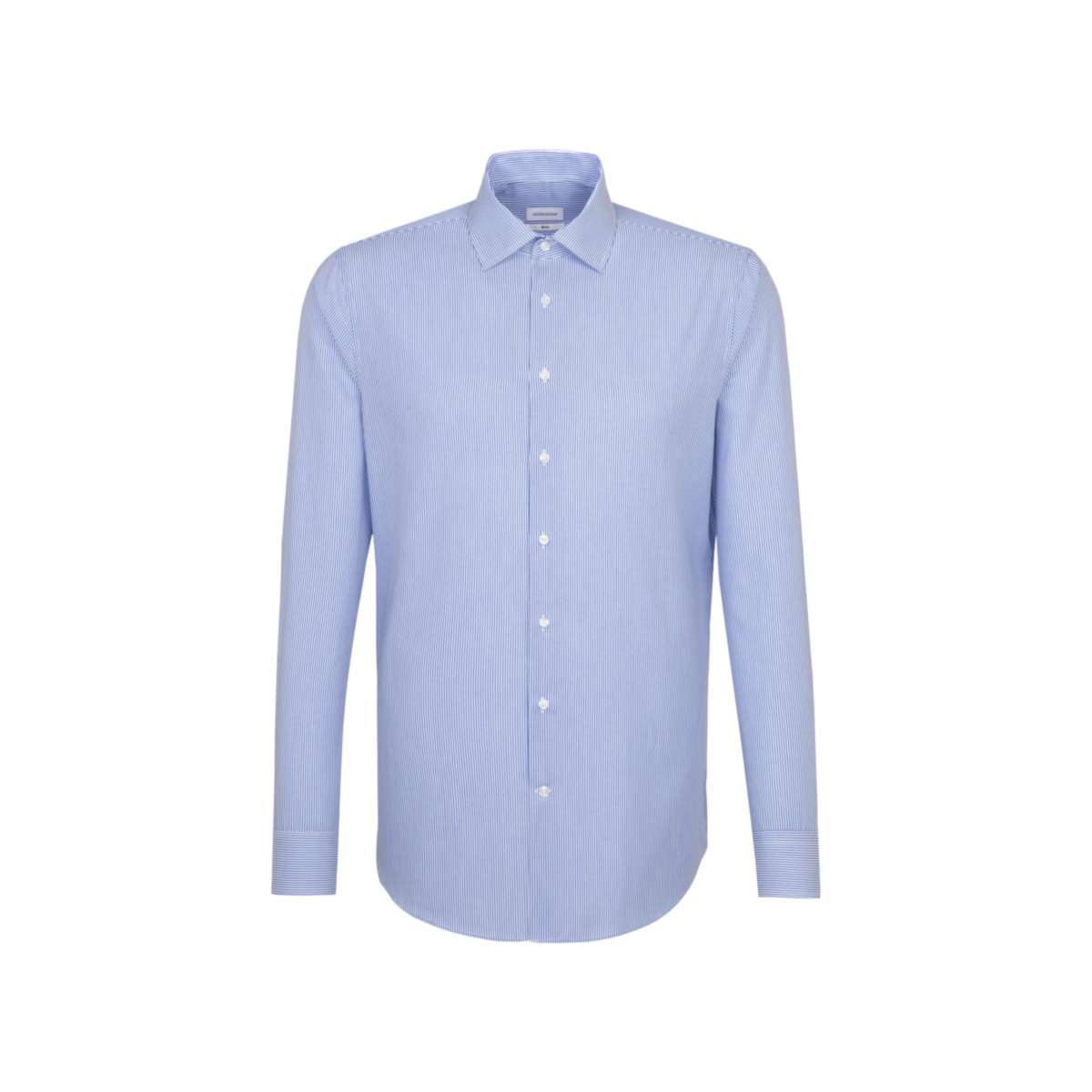 Langarmhemd Slim Fit Karo/Blockstreifen
