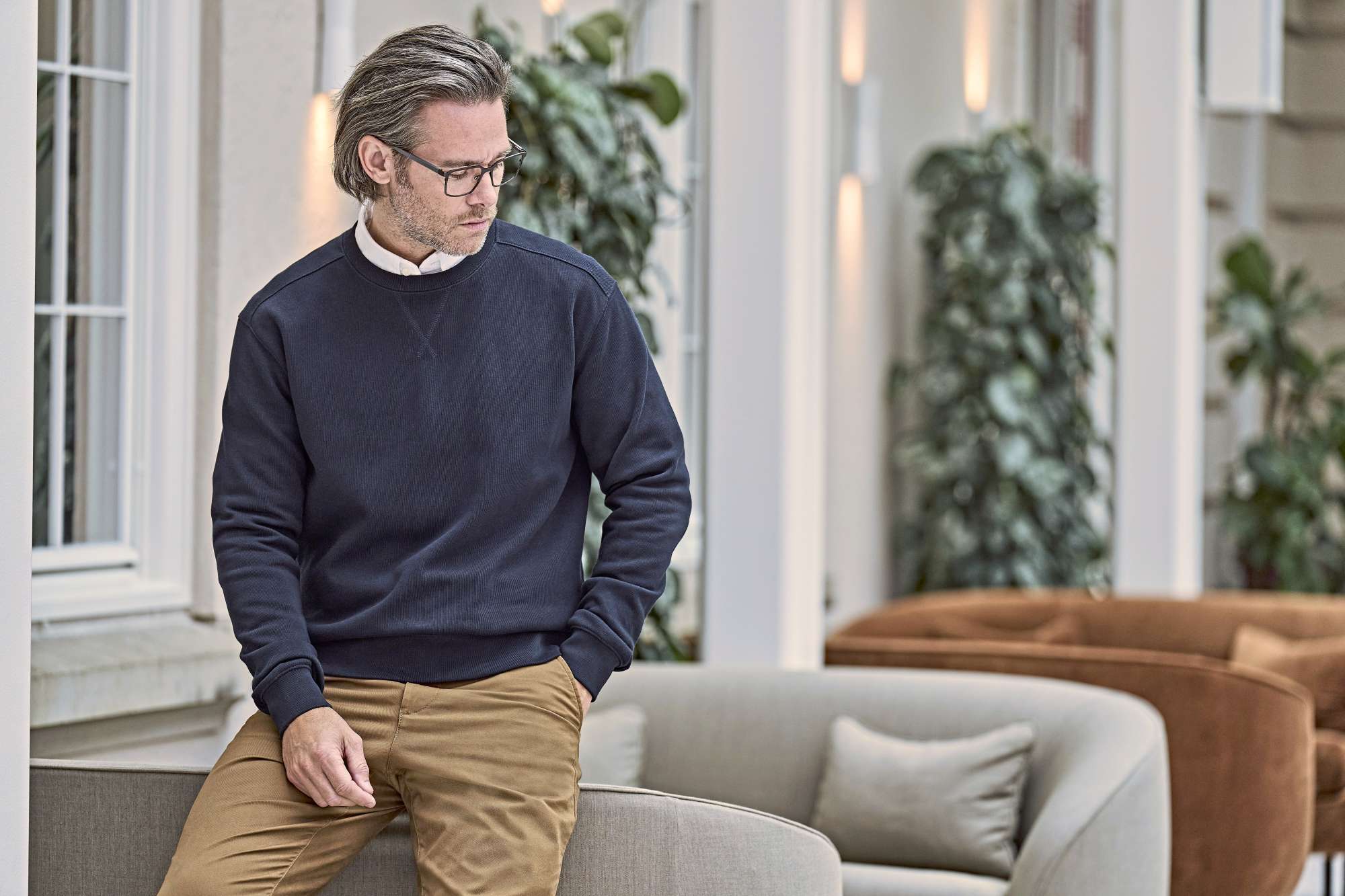Rippstrick Crew Neck Pullover