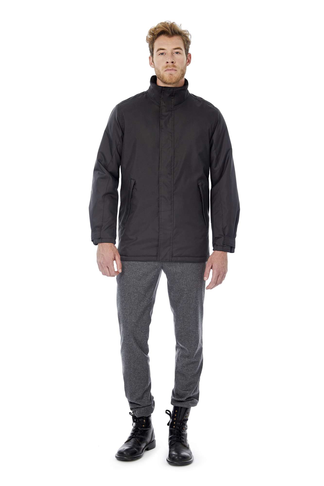 Herrenjacke Real+ mit versteckter Kapuze