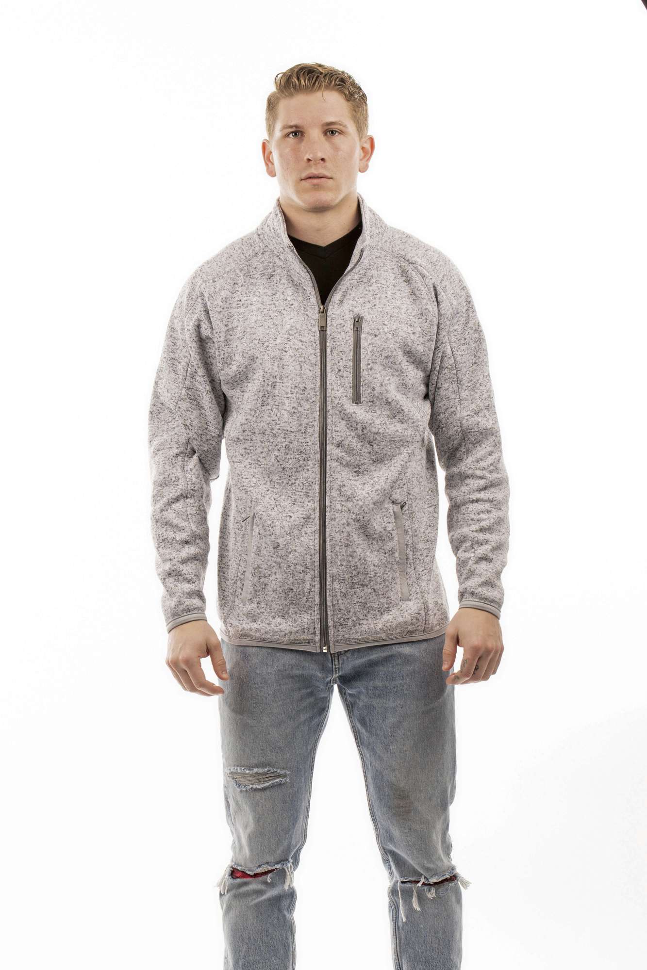 Fleece Jacke mit Reißverschluss für Herren