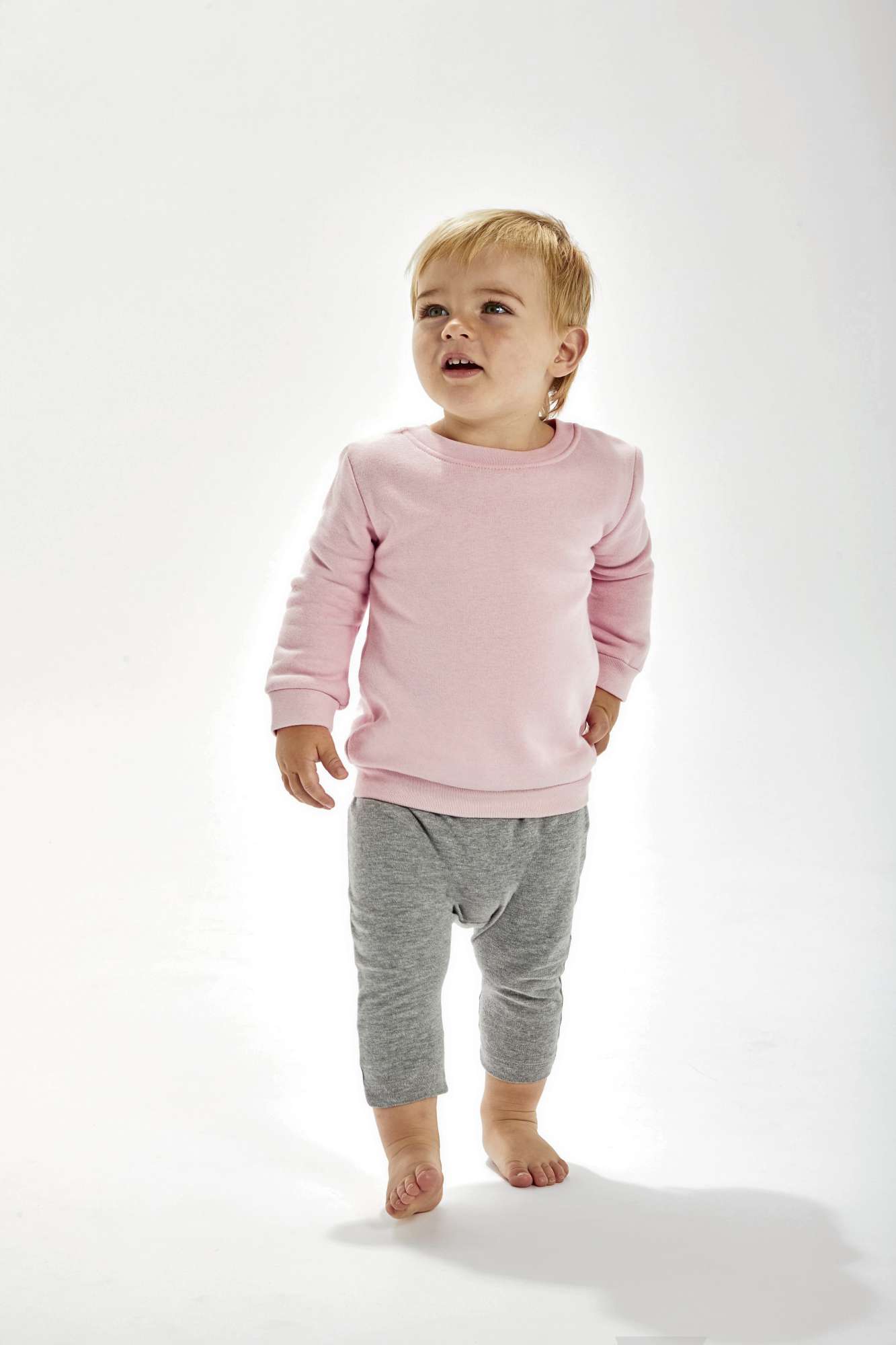 Babybugz Baby Essential Sweatshirt aus Bio-Baumwolle, Soft Olive 18-24 Monate, BZ64