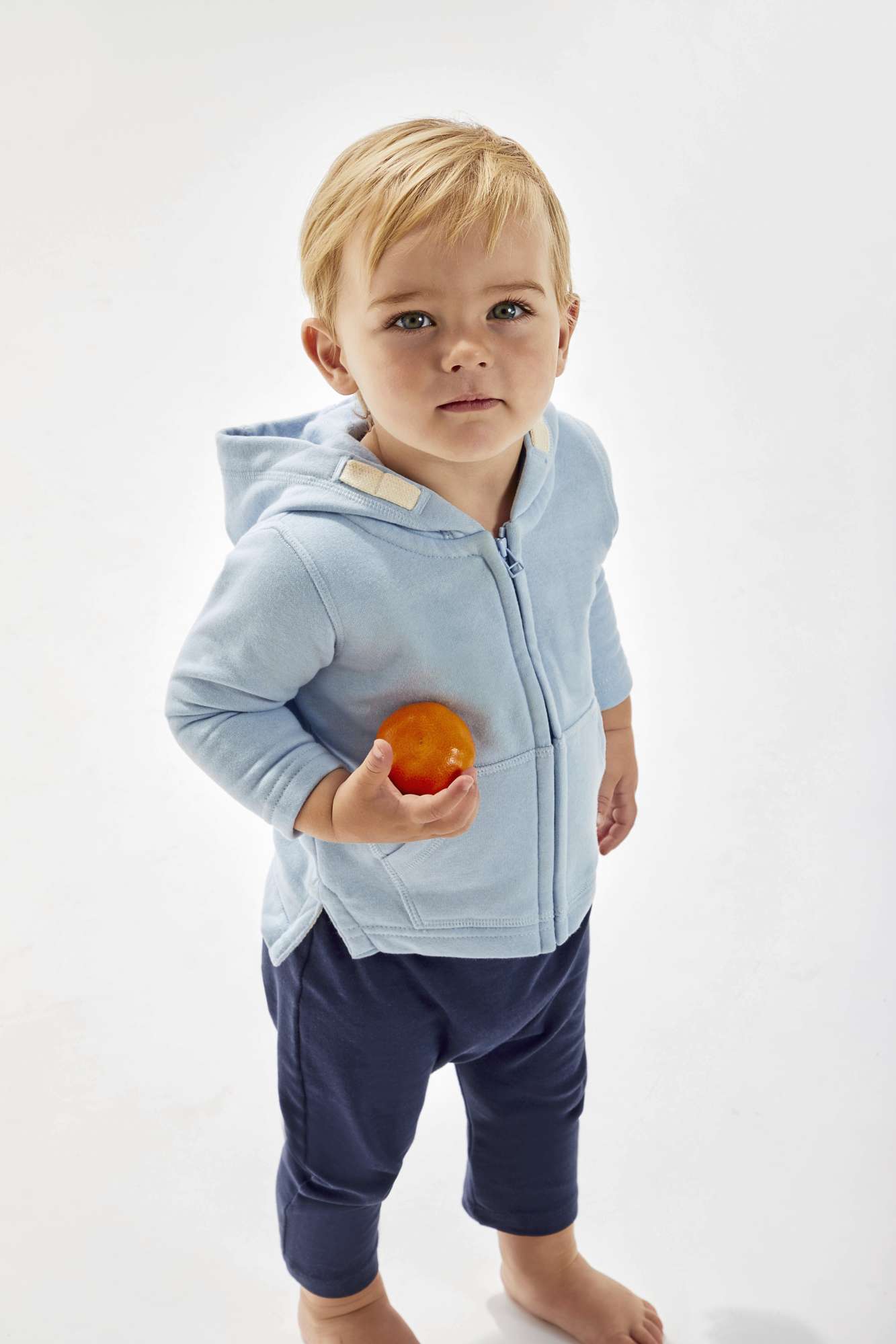 Babybugz Baby Zipped Hoodie aus Bio-Baumwolle, Black 12-18 Monate, BZ32