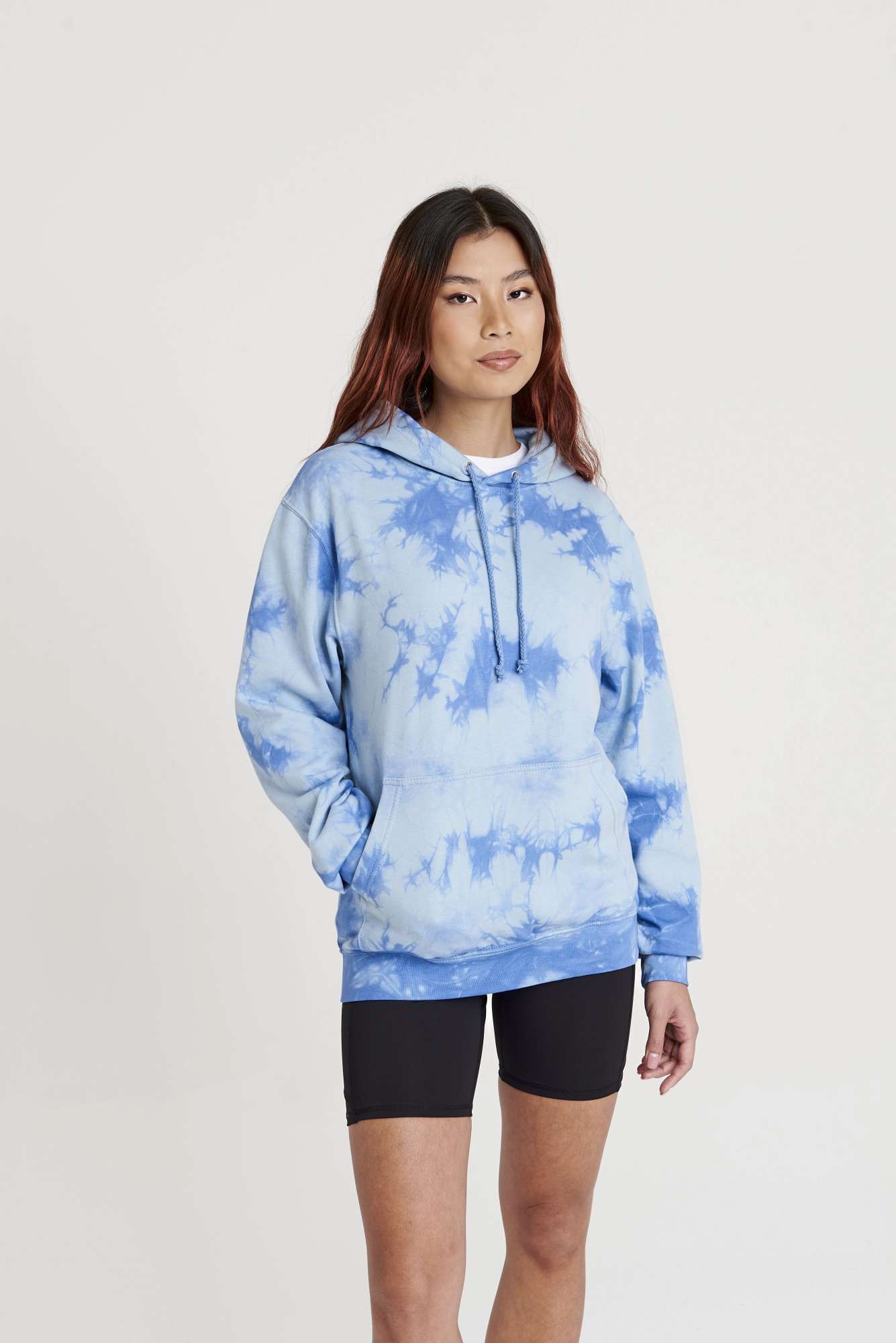 Tie-Dye Hoodie mit doppellagiger Kapuze