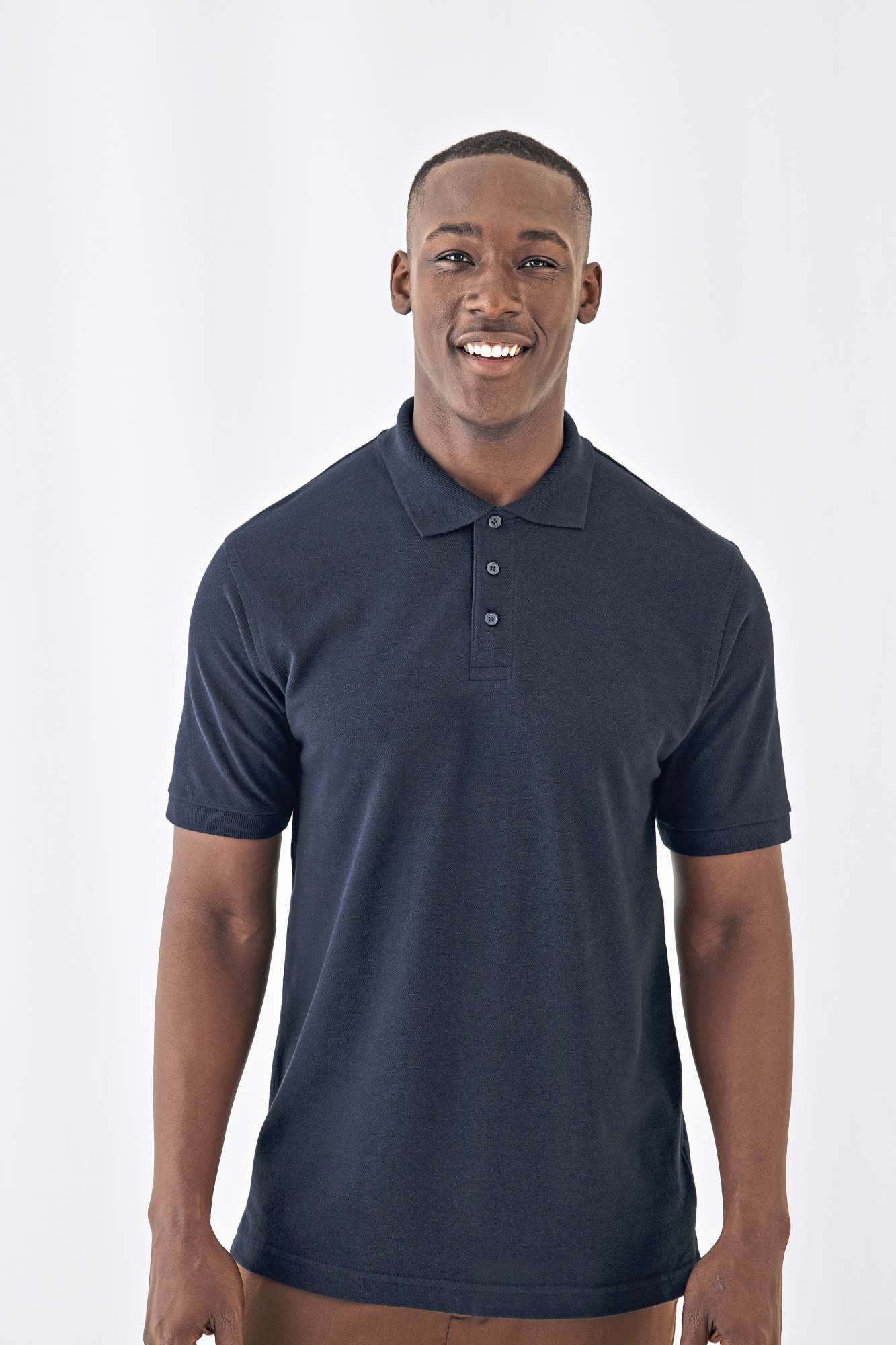Polo Heavymill mit Rippstrickkragen