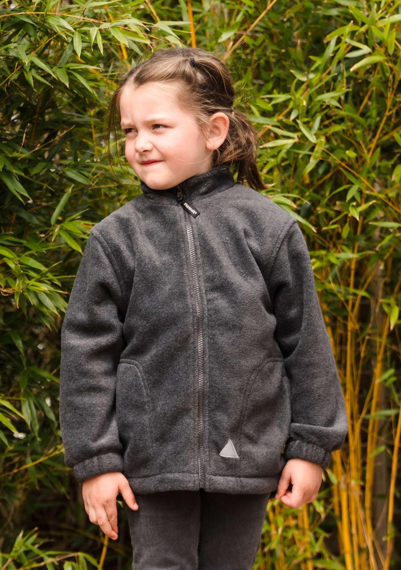 Result Junior Polartherm™ Fleece-Jacke mit Reißverschluss, Burgundy M (8-10), RT36J