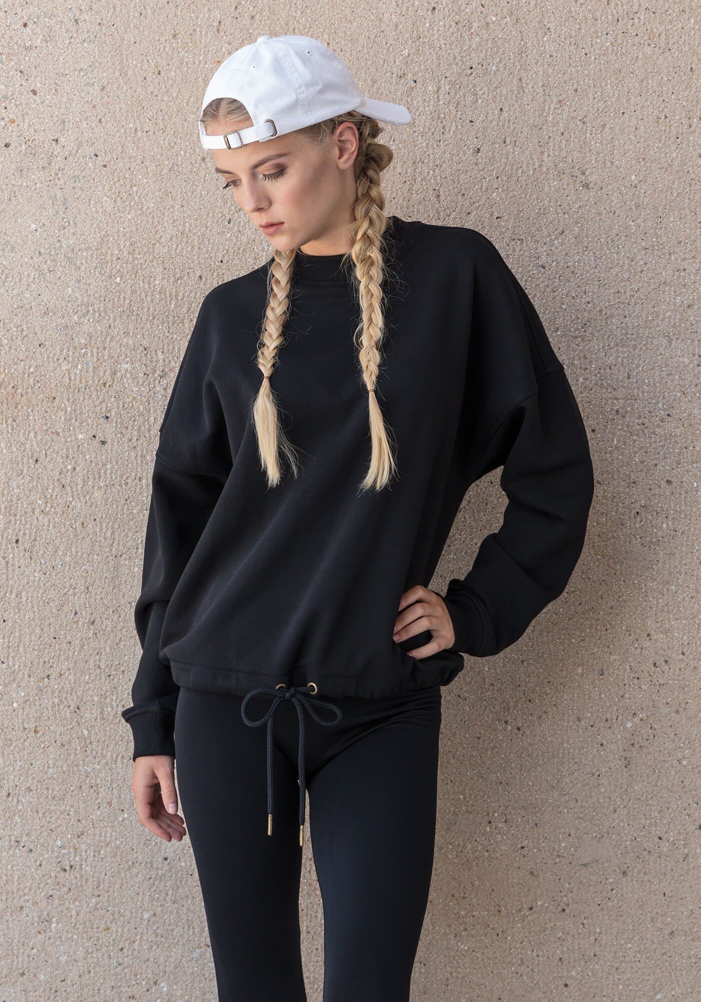 Oversize Sweatshirt mit Tunnelzug