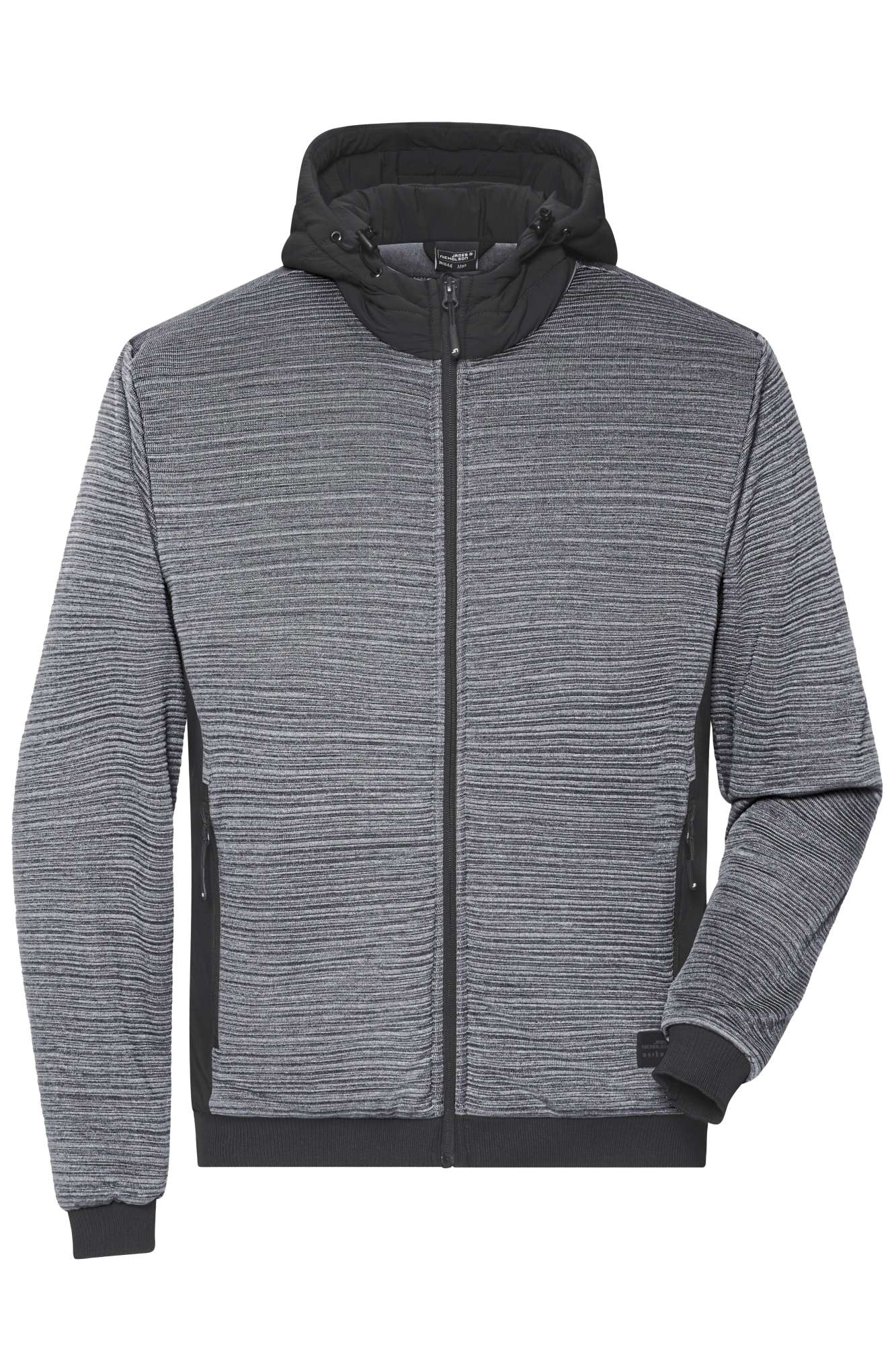 Wattierte Hybridjacke mit Kapuze
