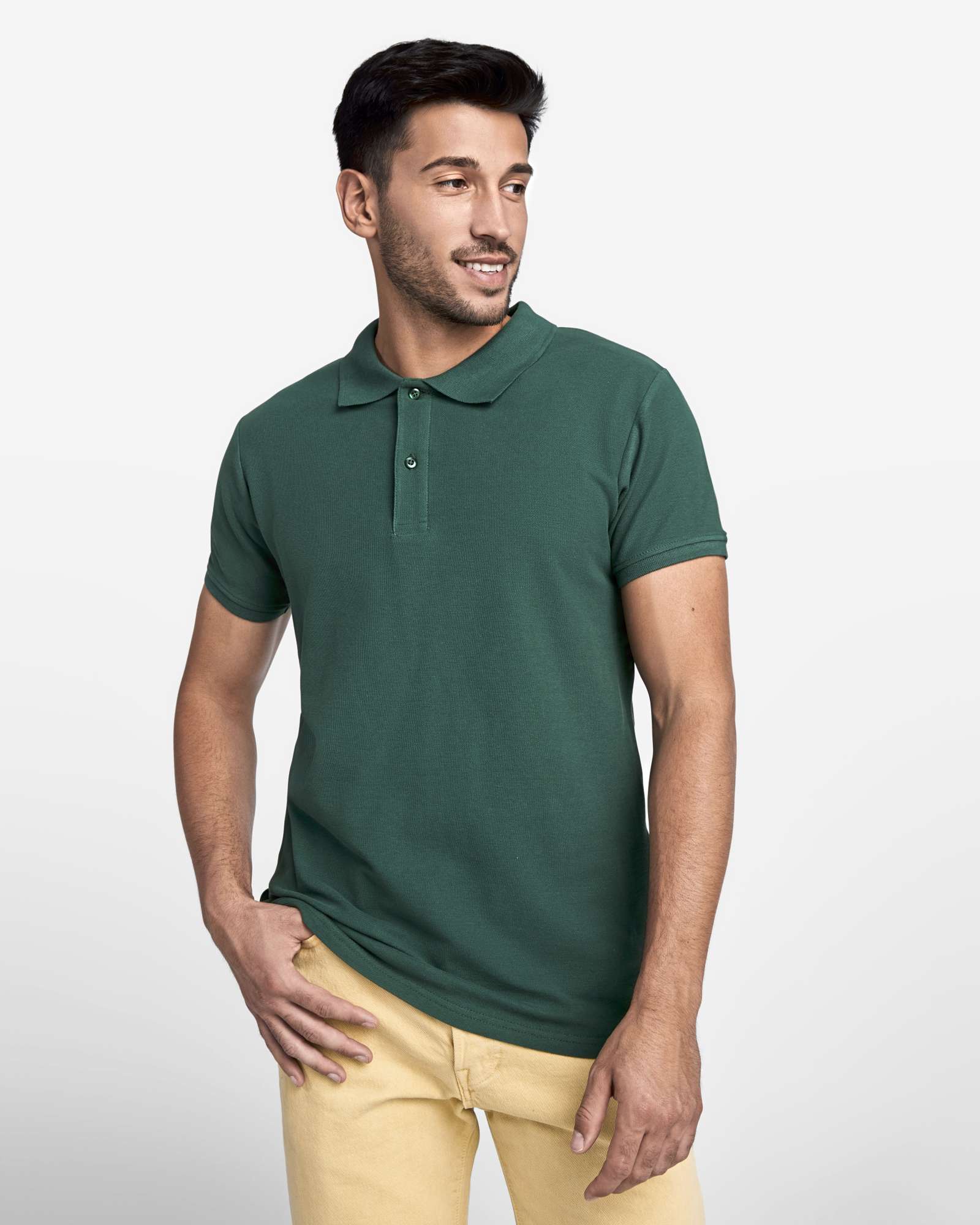 Roly Eco Nachhaltiges Bio-Baumwoll-Poloshirt Prince, White 01 XXL, RY6617