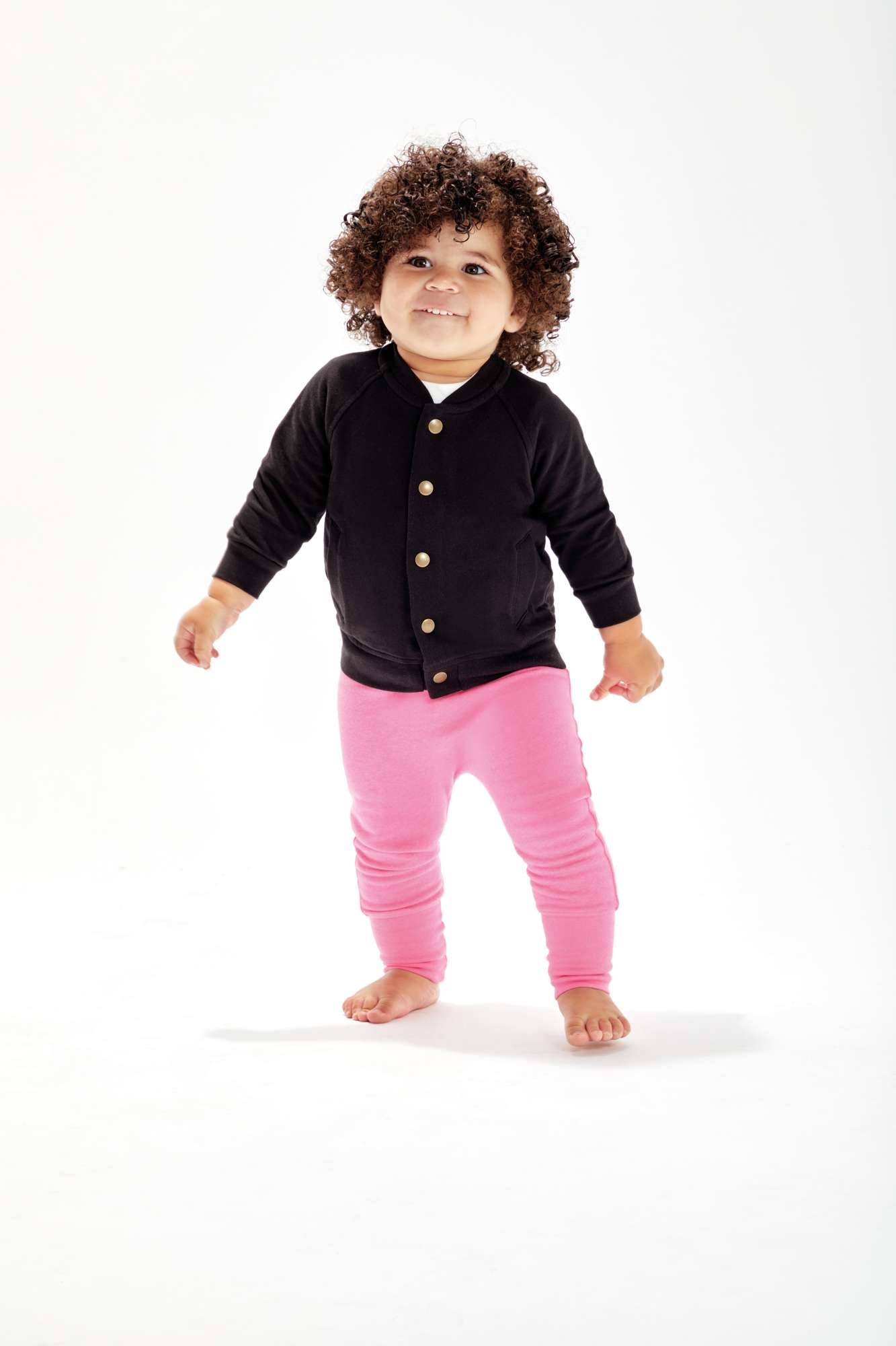 Baby Bomberjacke aus Bio-Baumwolle schwarz