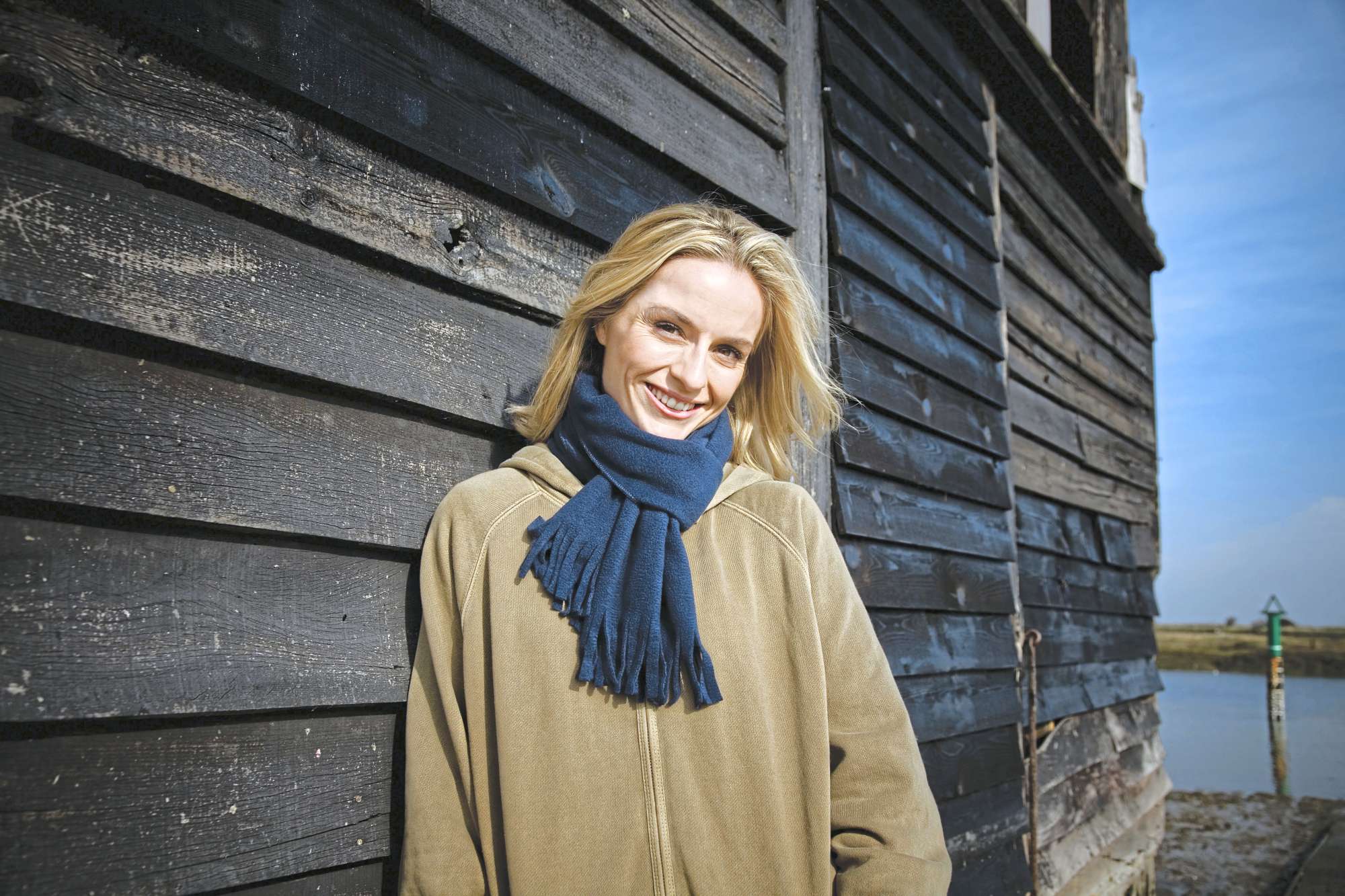 Polartherm™ Schal mit Fransen, 100% Polyester