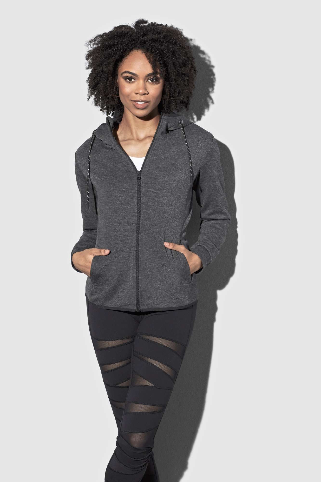 Recycled Scuba-Jacke mit Kapuze