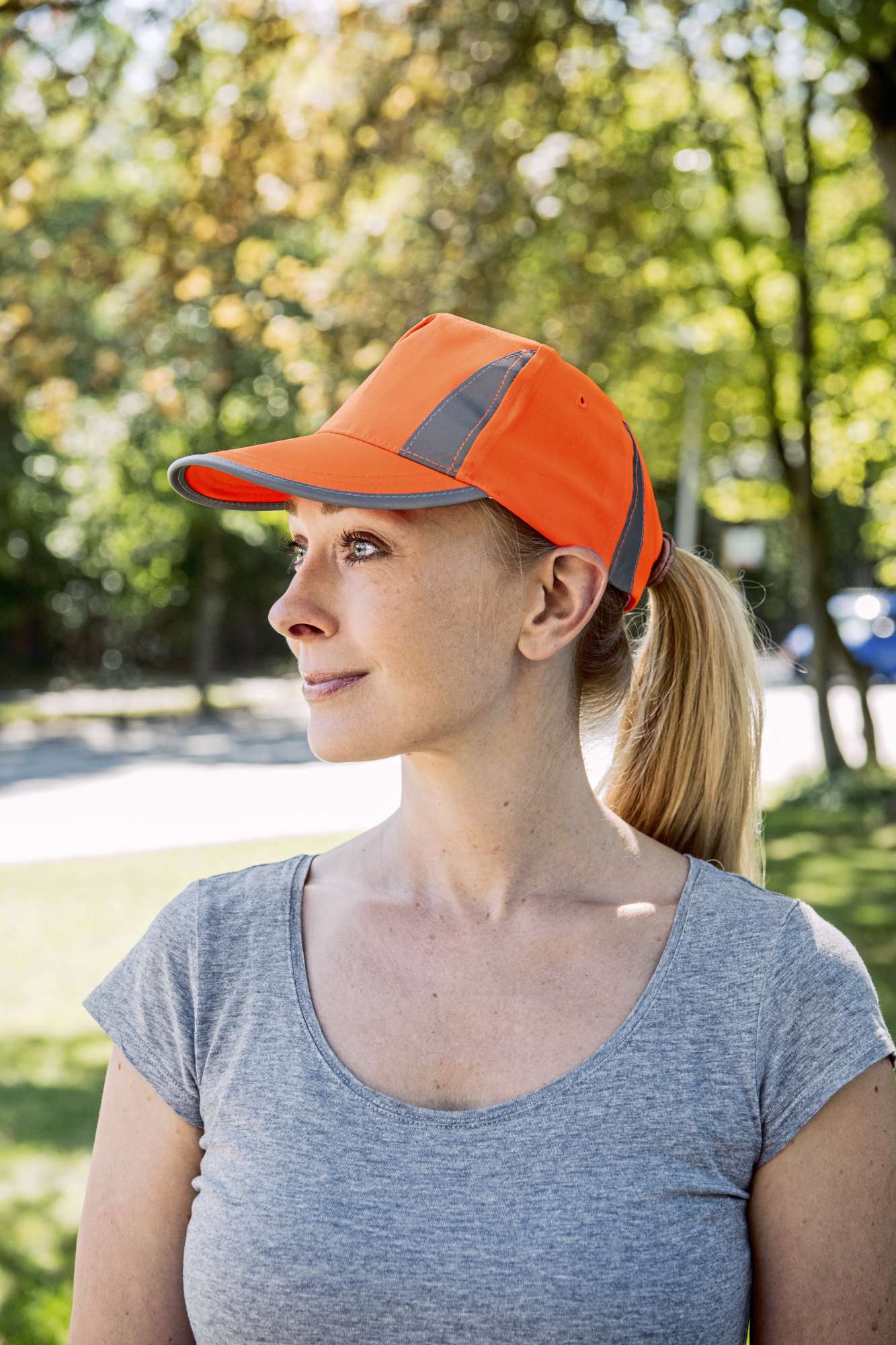 Hi-Vis Kappe mit reflektierenden Elementen